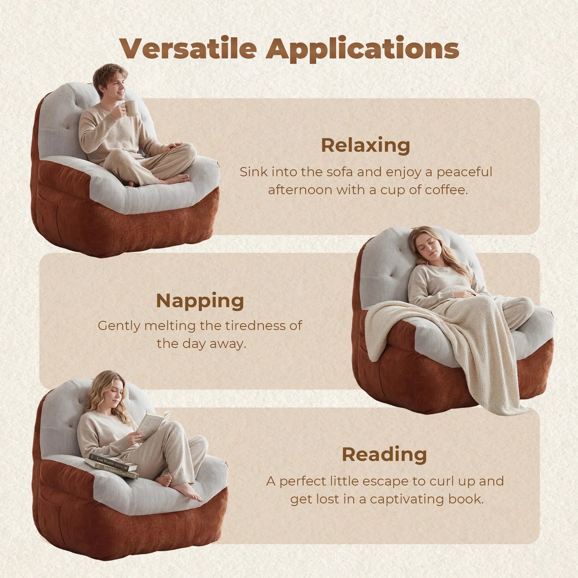 Eos Color-Block Compressed Single Sofa