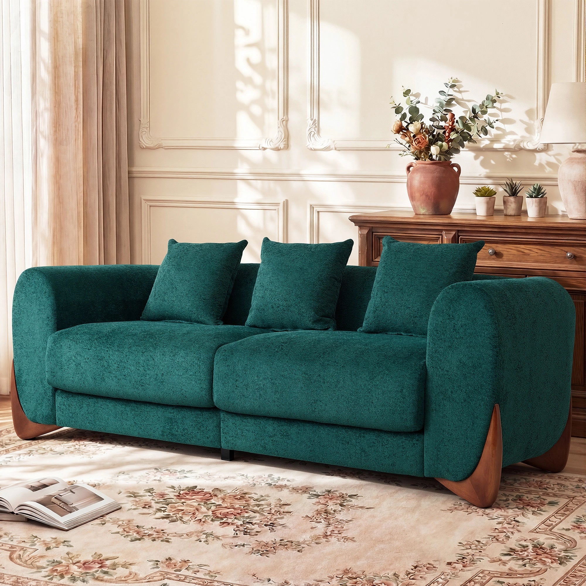SF5 85.5" Soft Chenille 3 Seater Cloud Couch
