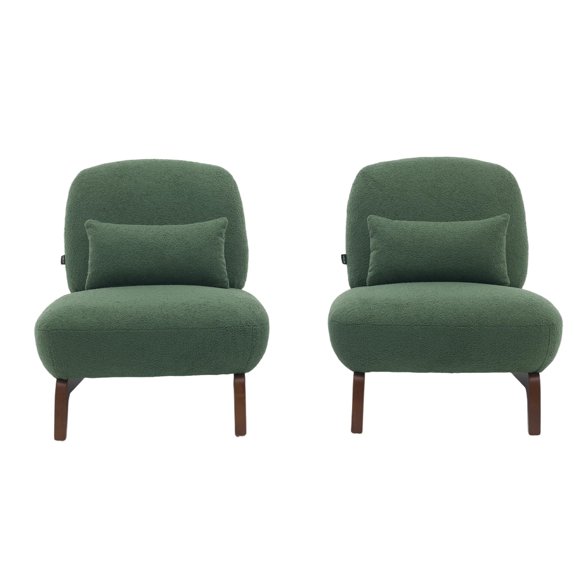 Cloud Nest Modern Boucle Accent chair with Wood Frame