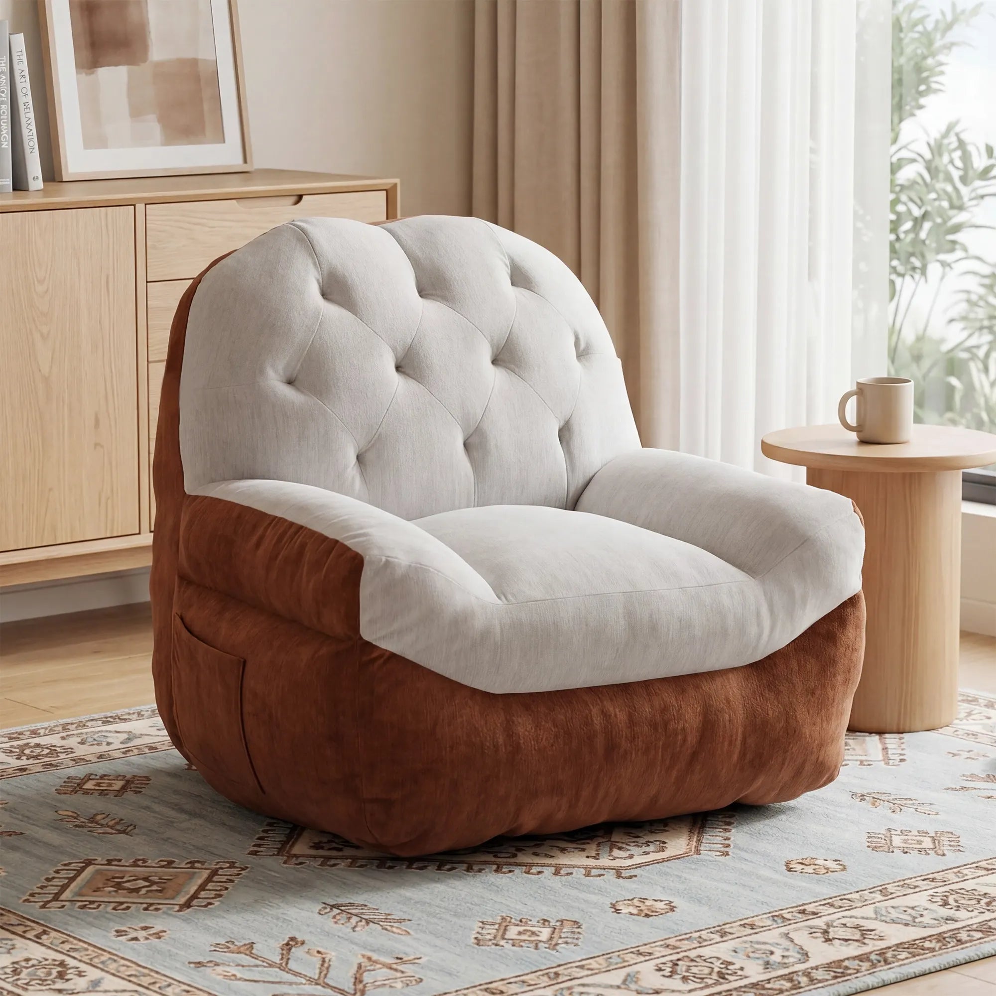 Eos Color-Block Compressed Single Sofa