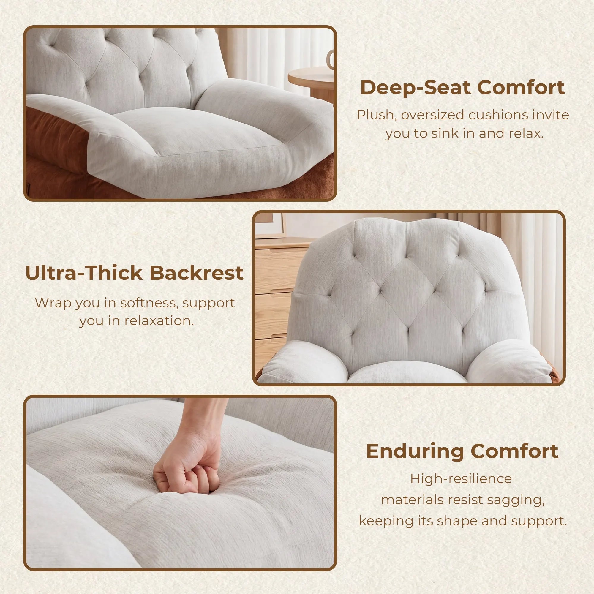 Eos Color-Block Compressed Single Sofa
