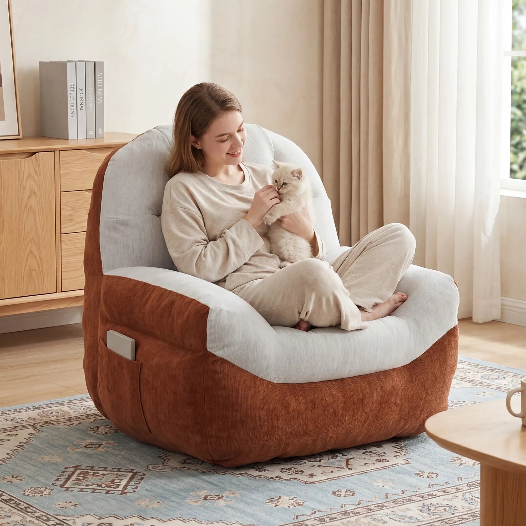 Eos Color-Block Compressed Single Sofa