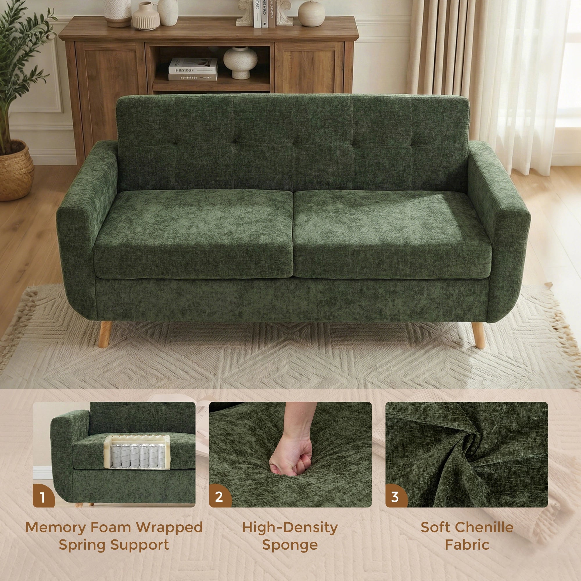 SF1 65" Loveseat Sofa