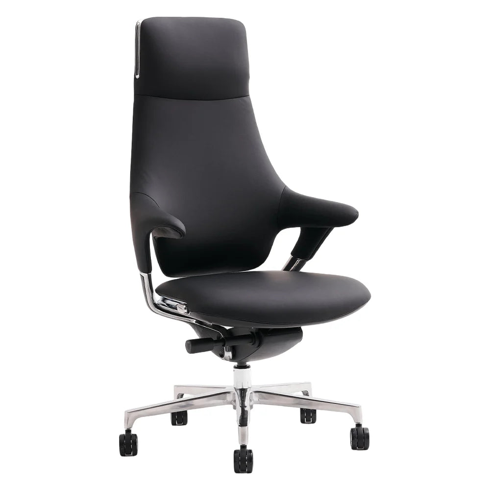 Nigel Premium Leather Chair with Soft Seating Feel
