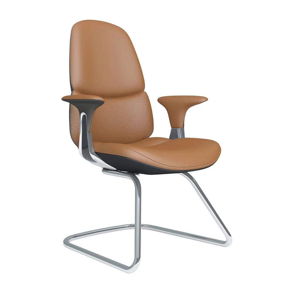 Nyla Cantilever Leather Chair with Easy Adjustment