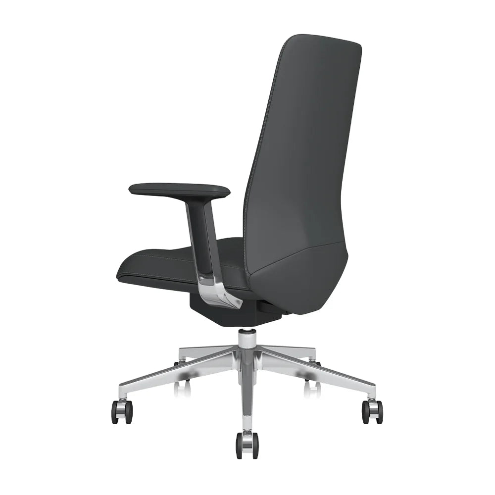 Neris Mid-Back Leather Office Chair with Best Value