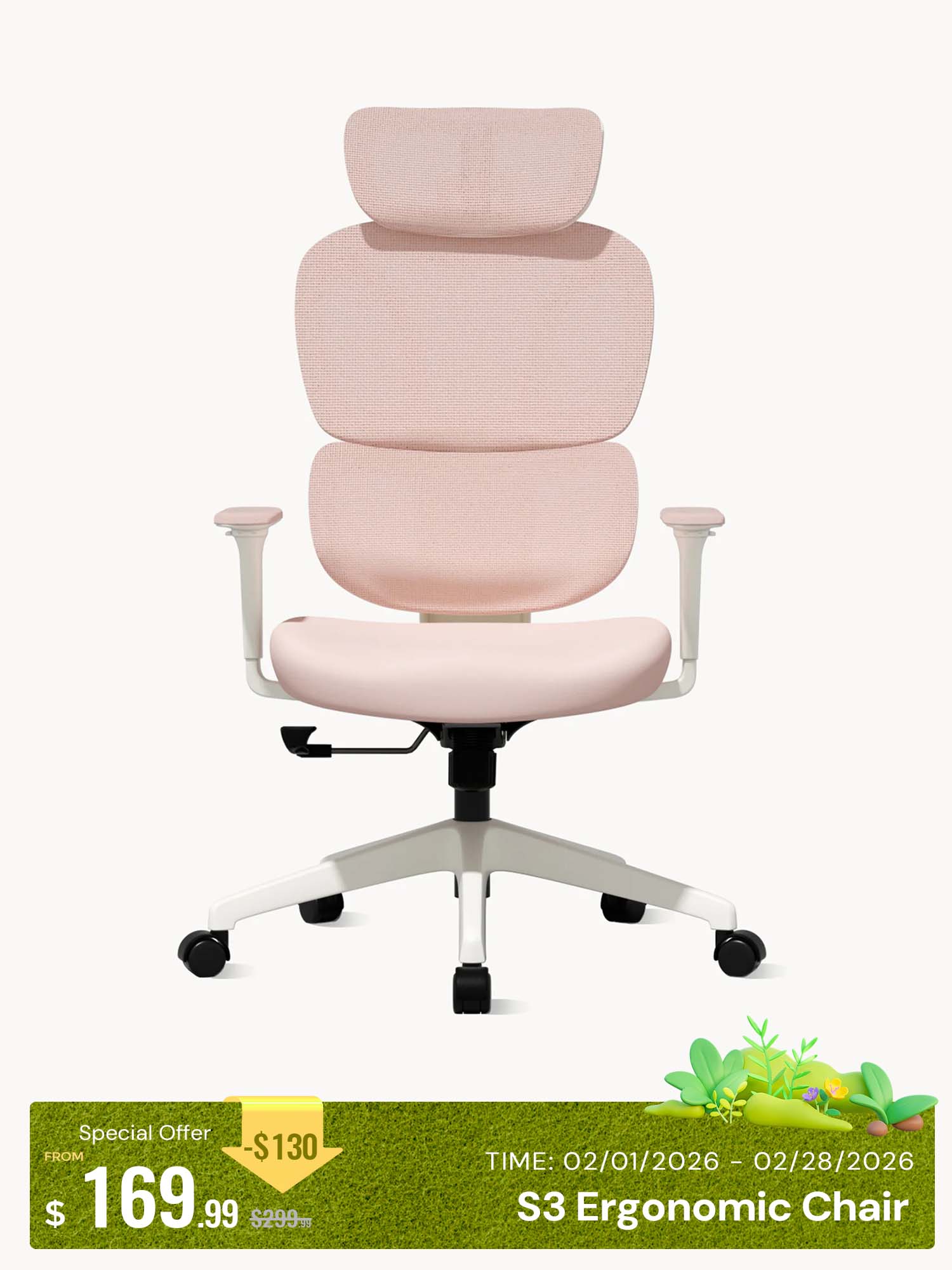 S3 Office Chair with Colorful Lifestyle Design