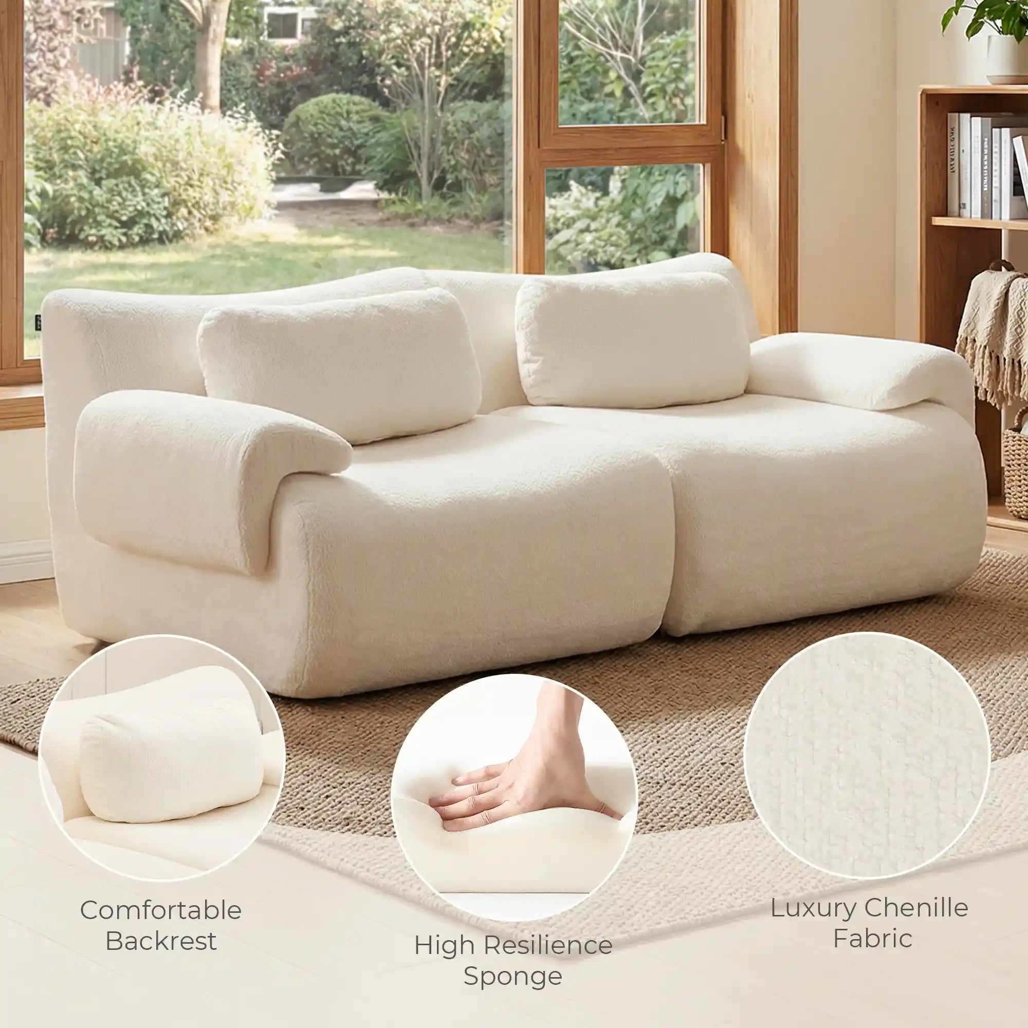 Nephele Modular Sectional Compressed Sofa