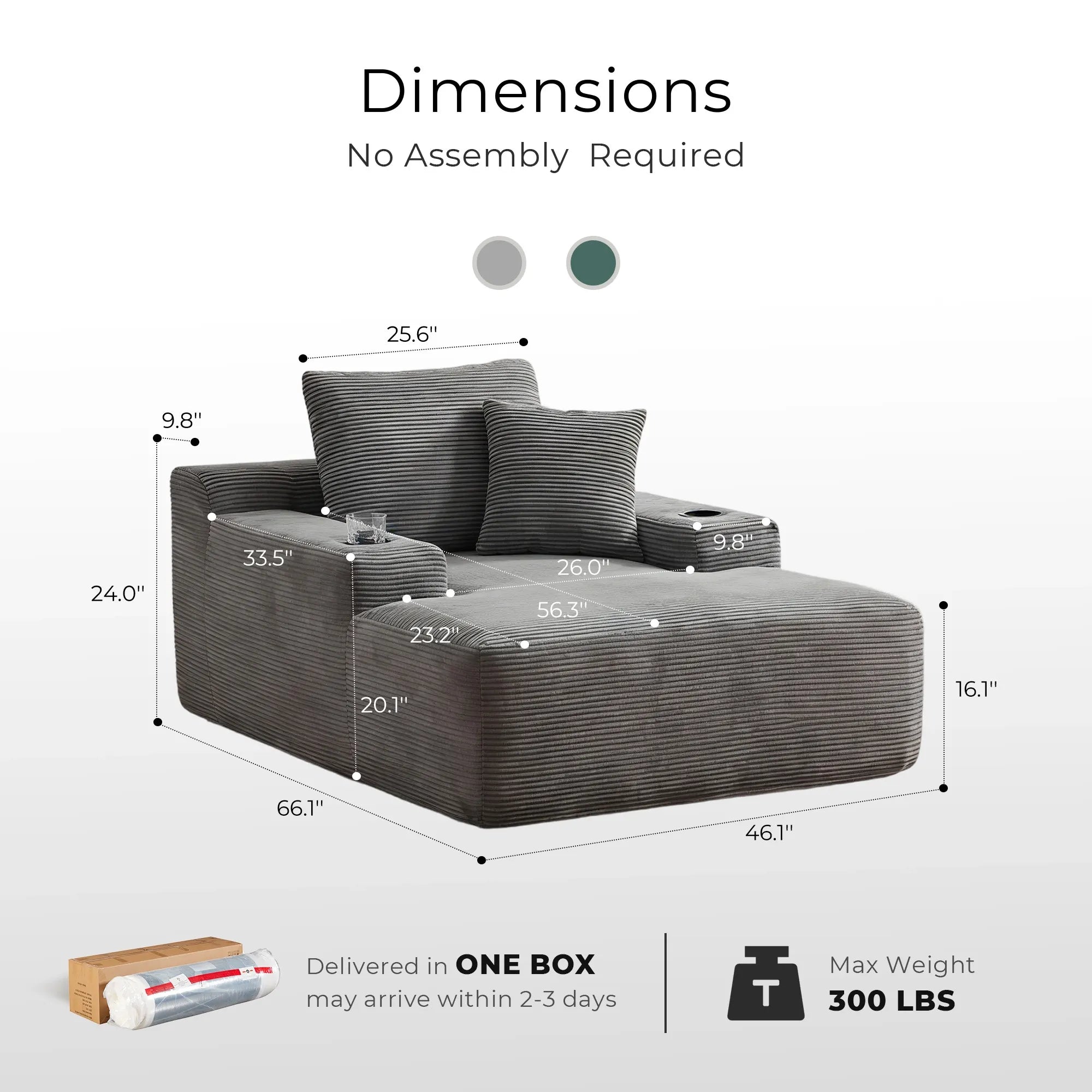 Morpheus Oversized Compressed Single Sofa
