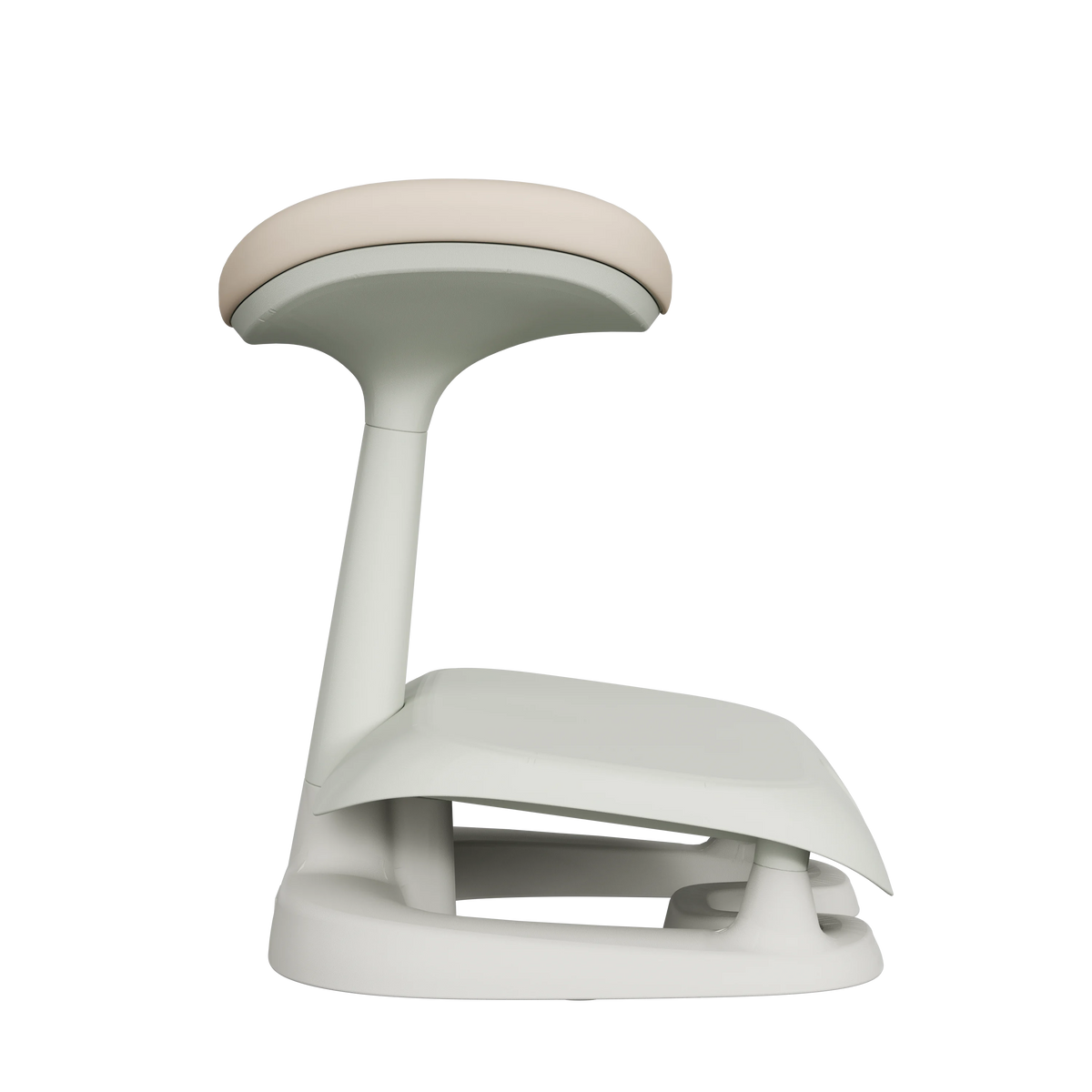 Cream Welax ergonomic footrest showing its curved support and open base
