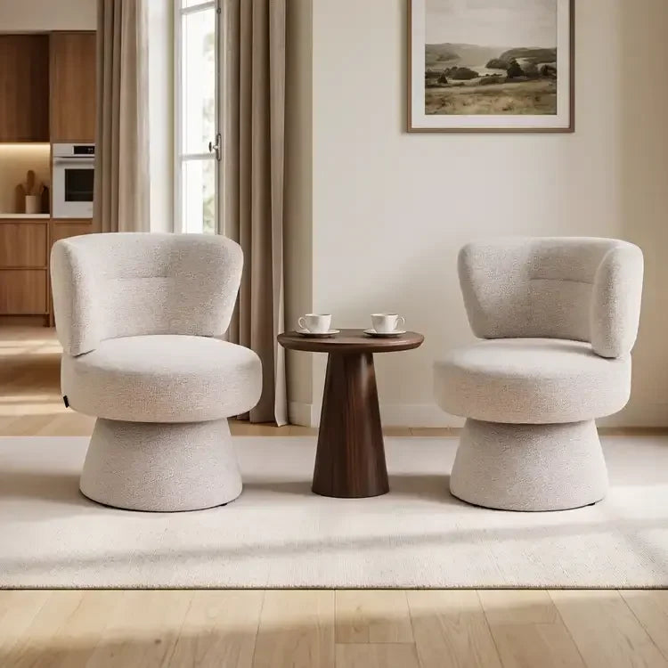 Cove Swivel Accent Chair with 360° Free Rotatable Base