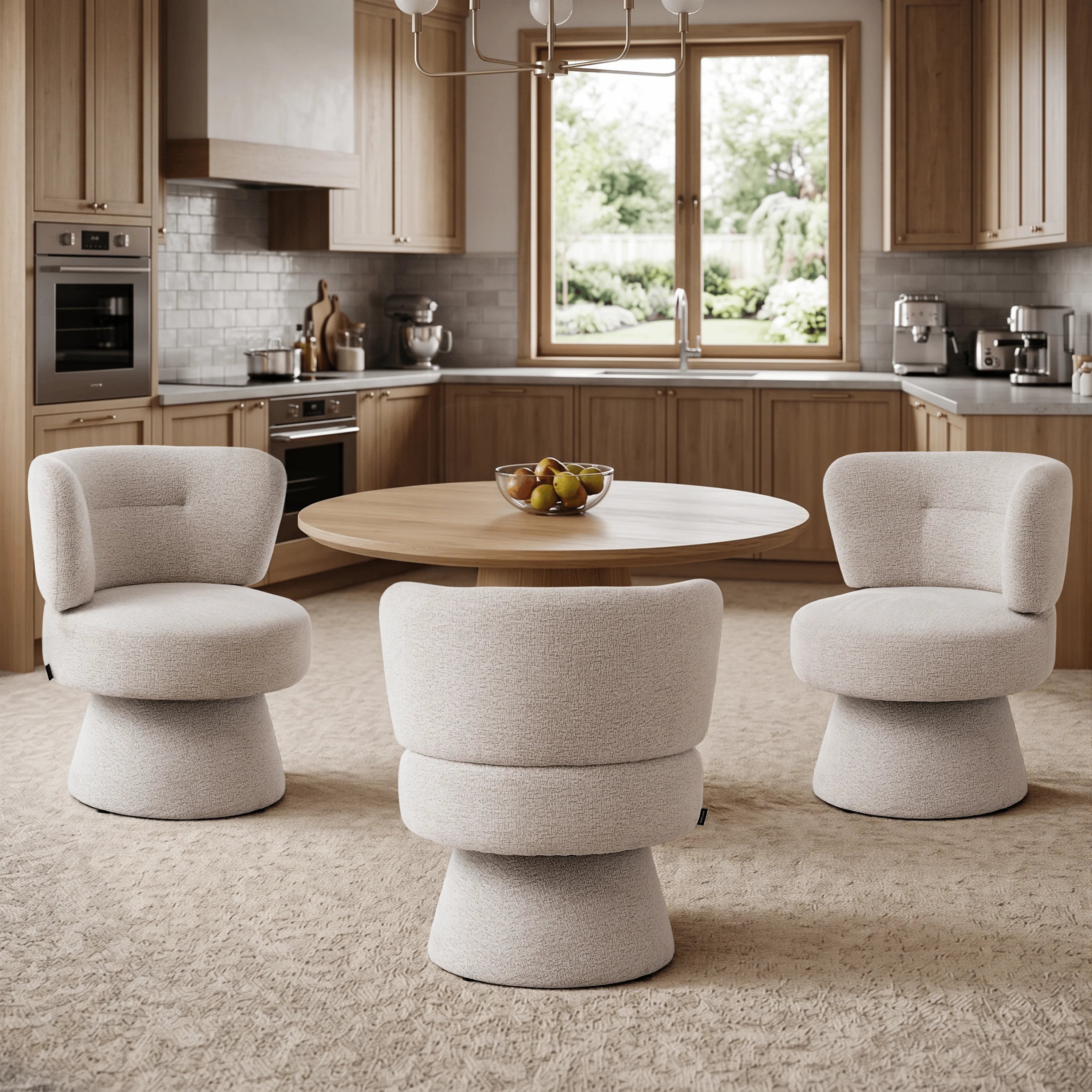 Cove Swivel Accent Chair with 360° Free Rotatable Base