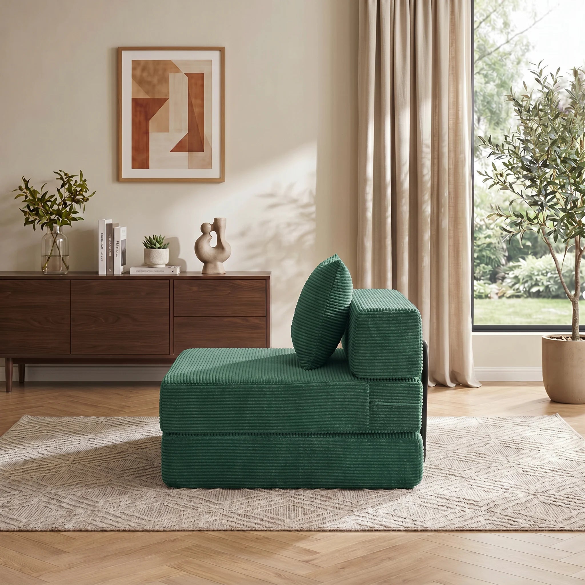 Selene Three-Seater Compressed Modular Sofa -14.2" Seat Height