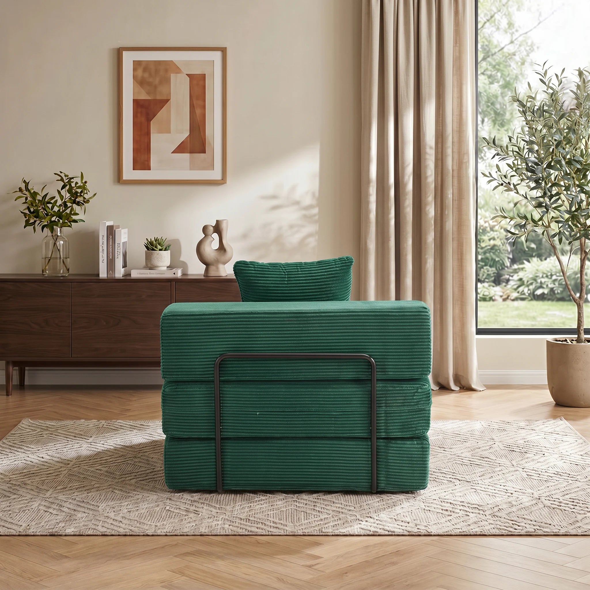 Selene Three-Seater Compressed Modular Sofa -14.2" Seat Height