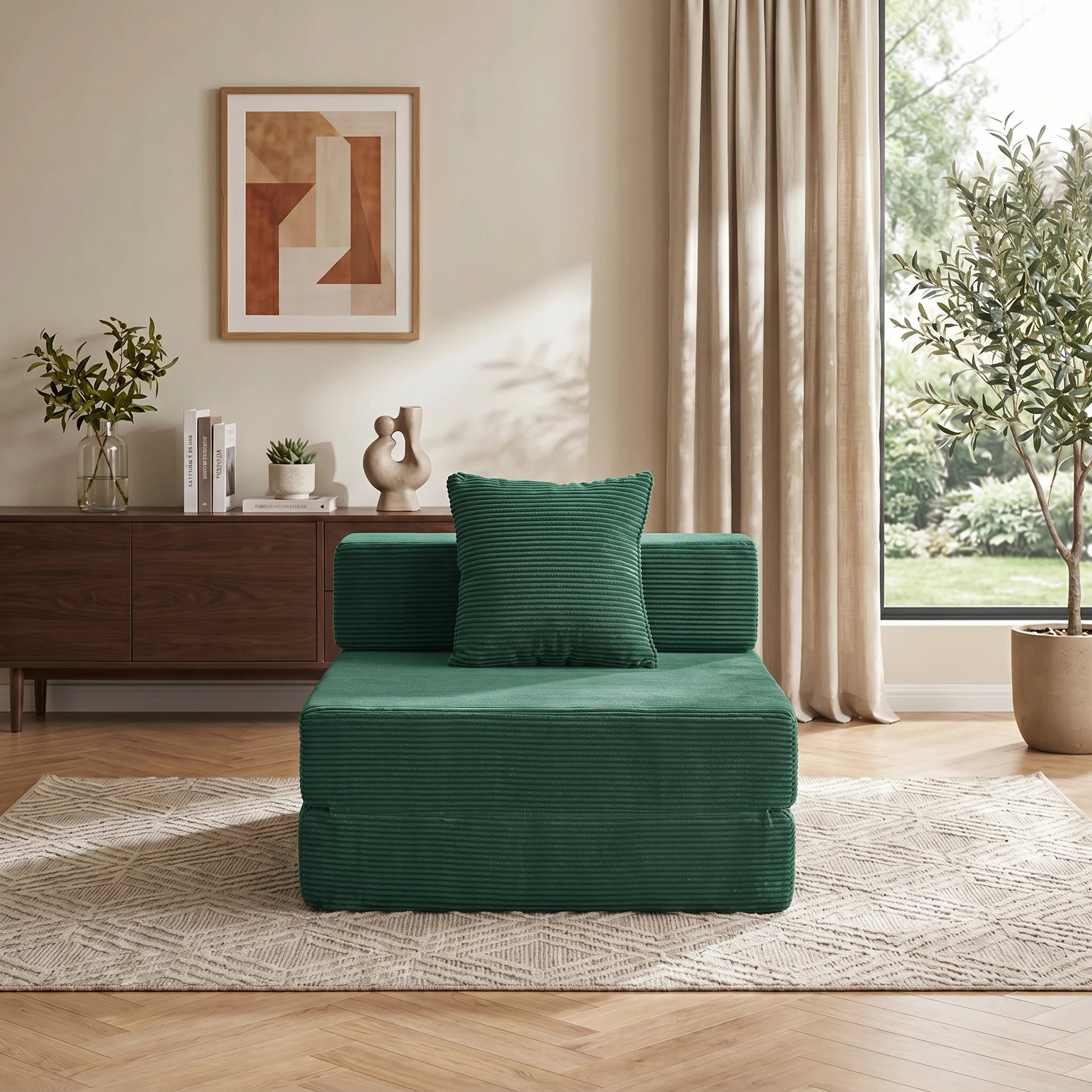 Selene Three-Seater Compressed Modular Sofa -14.2" Seat Height