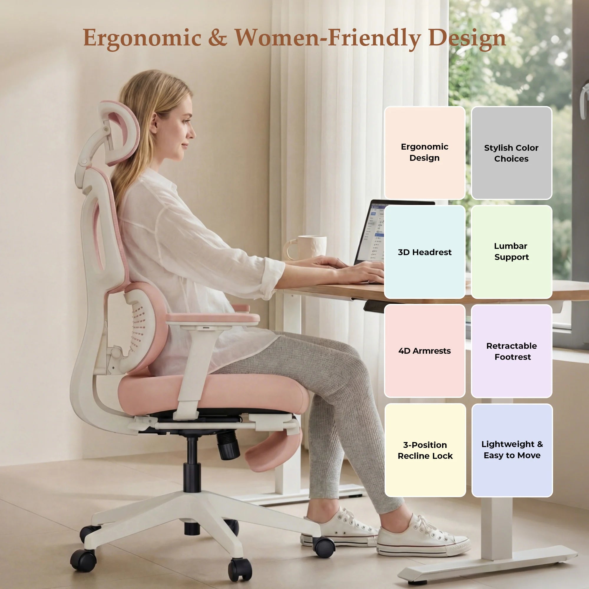 S3 Pro Office Chair with Colorful Lifestyle Design