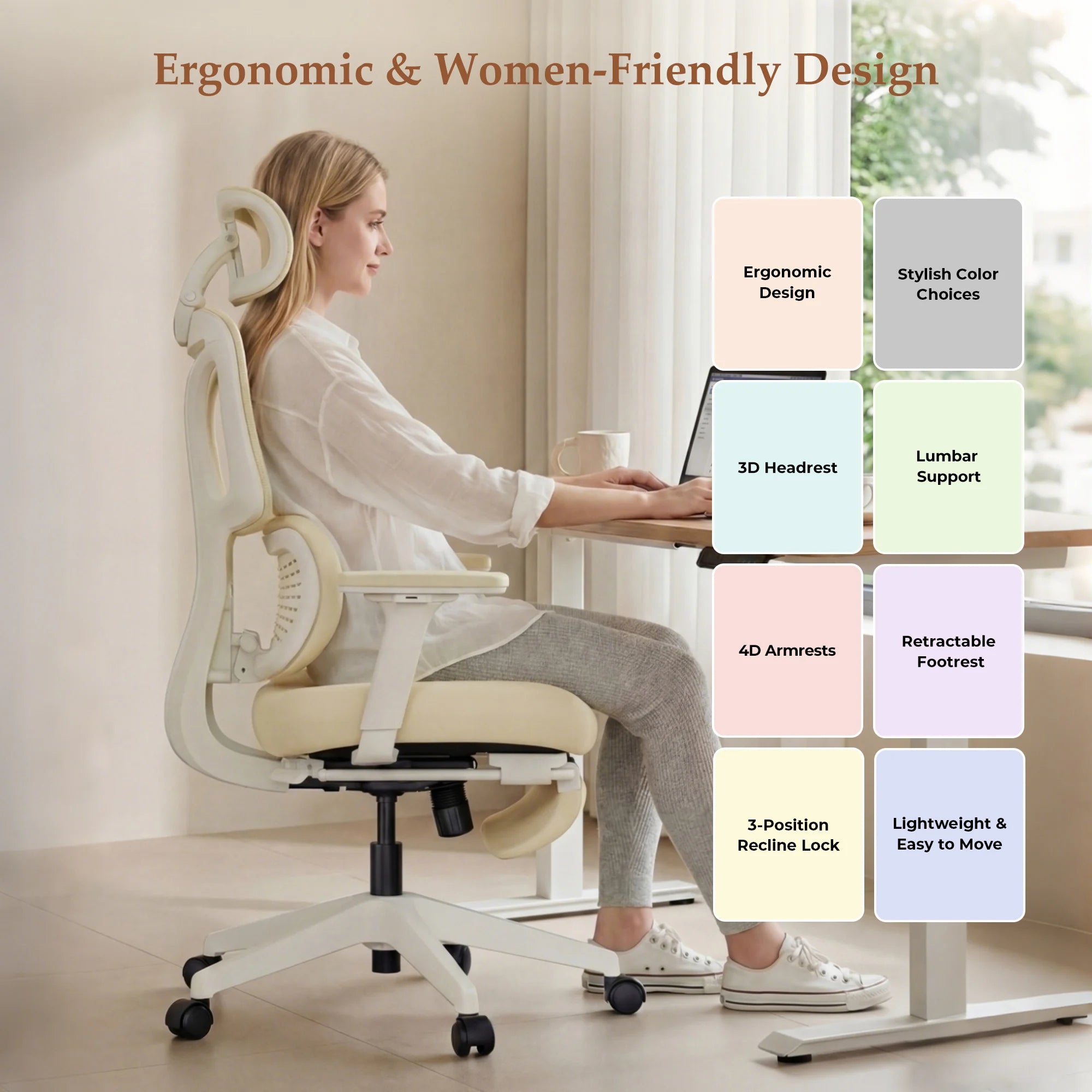 S3 Pro Office Chair with Colorful Lifestyle Design
