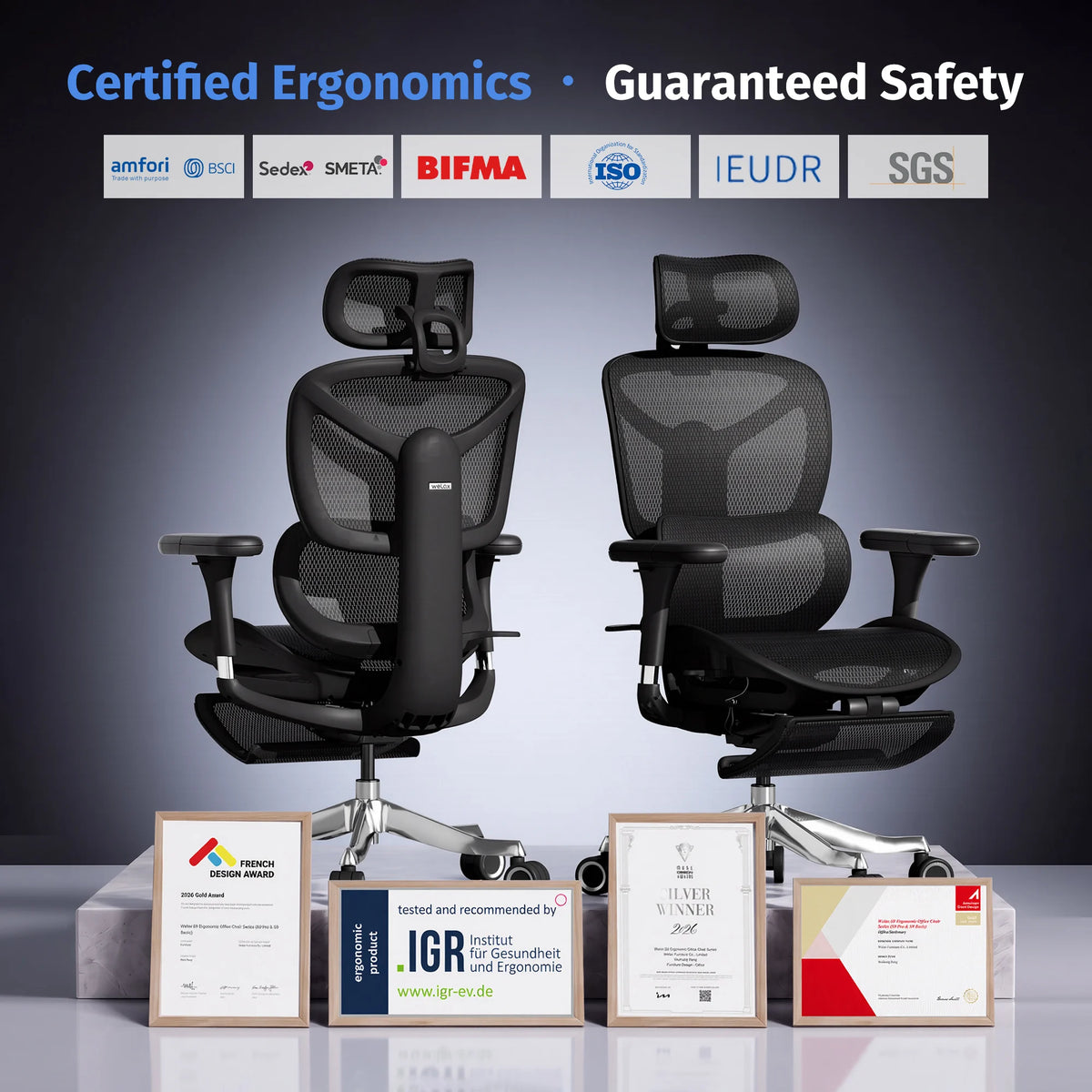 Welax S9 Pro – Premium Ergonomic Office Chair with Superior Comfort