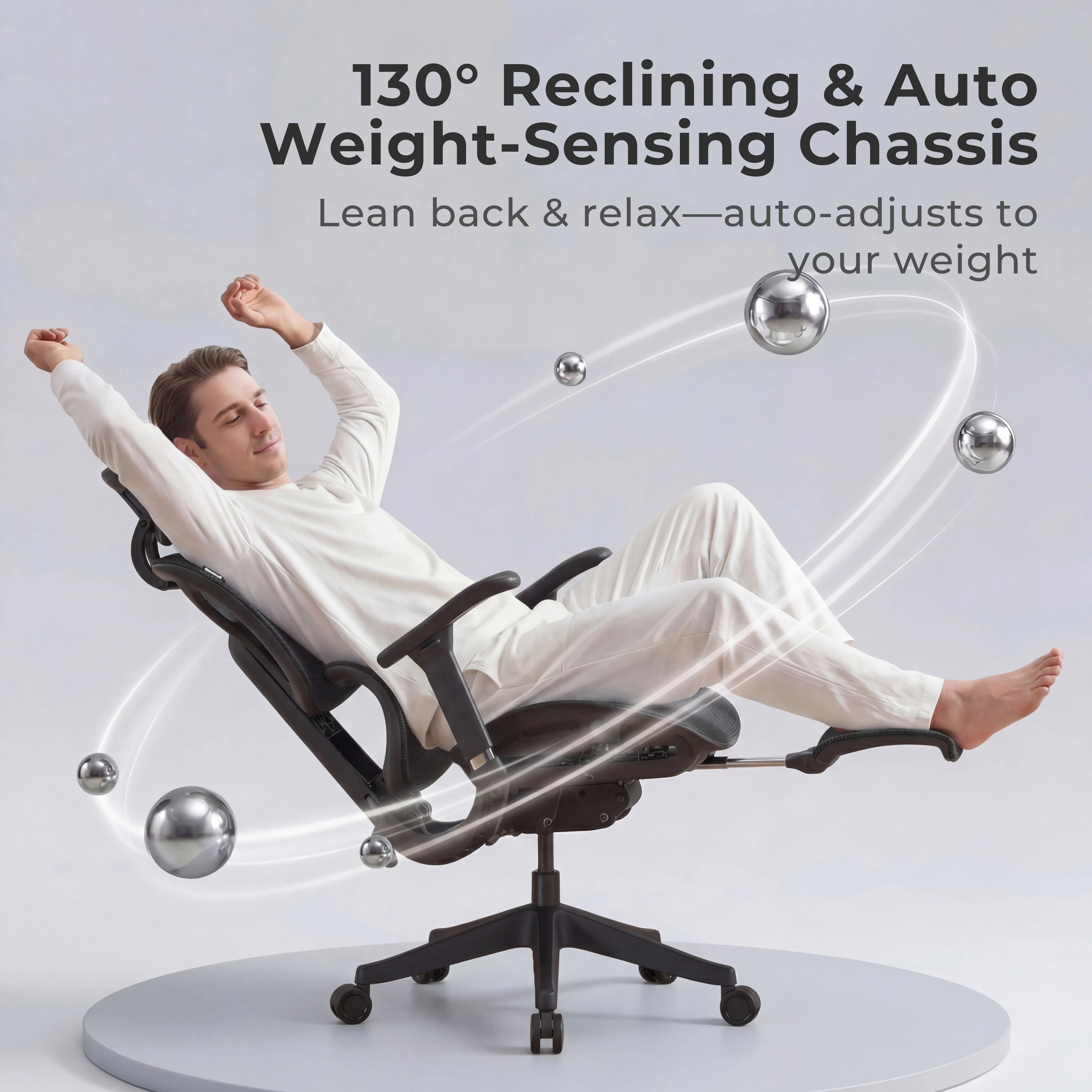 S9 Standard Ergonomic Office Chair with One-Touch Adjustment