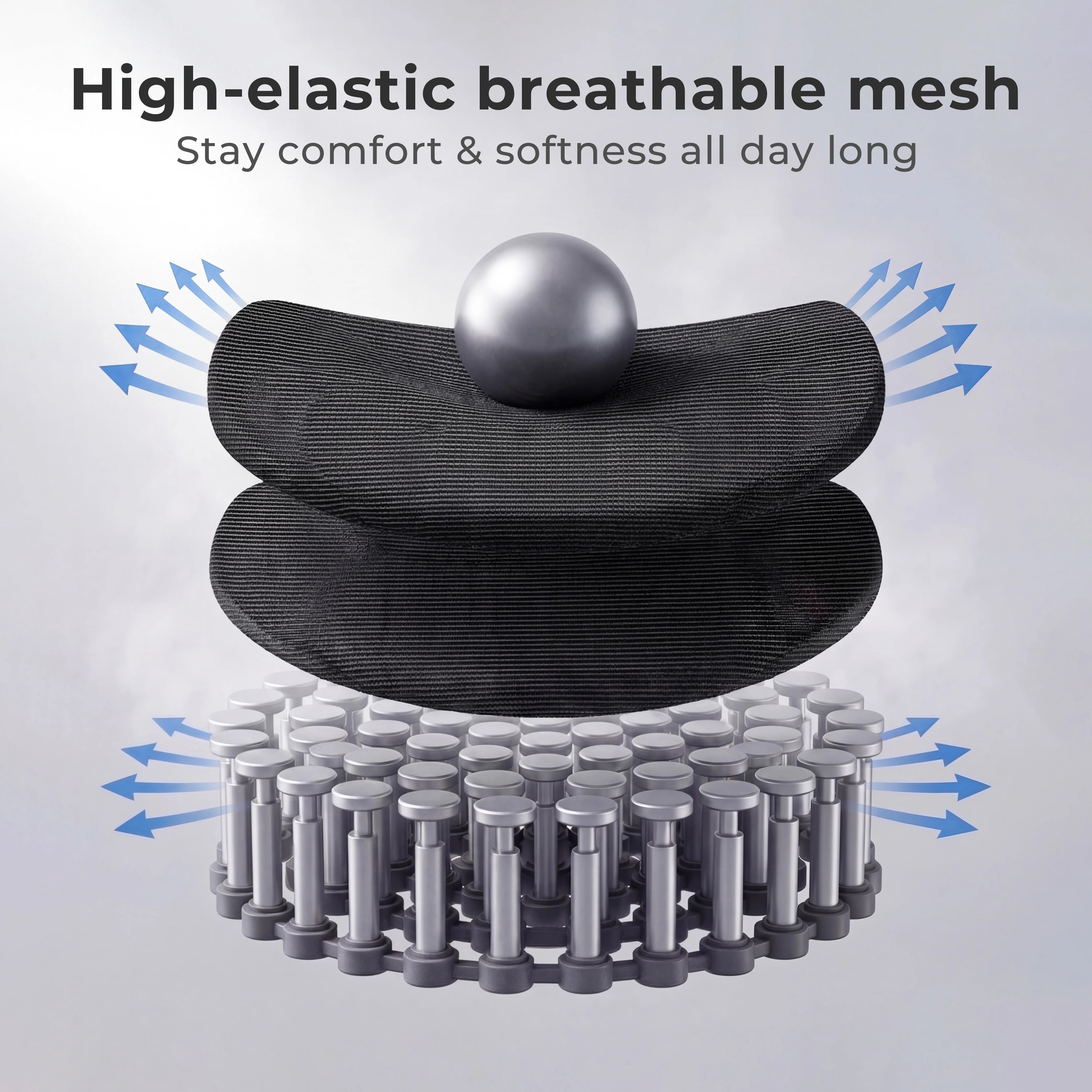 S9 Standard Ergonomic Office Chair with One-Touch Adjustment