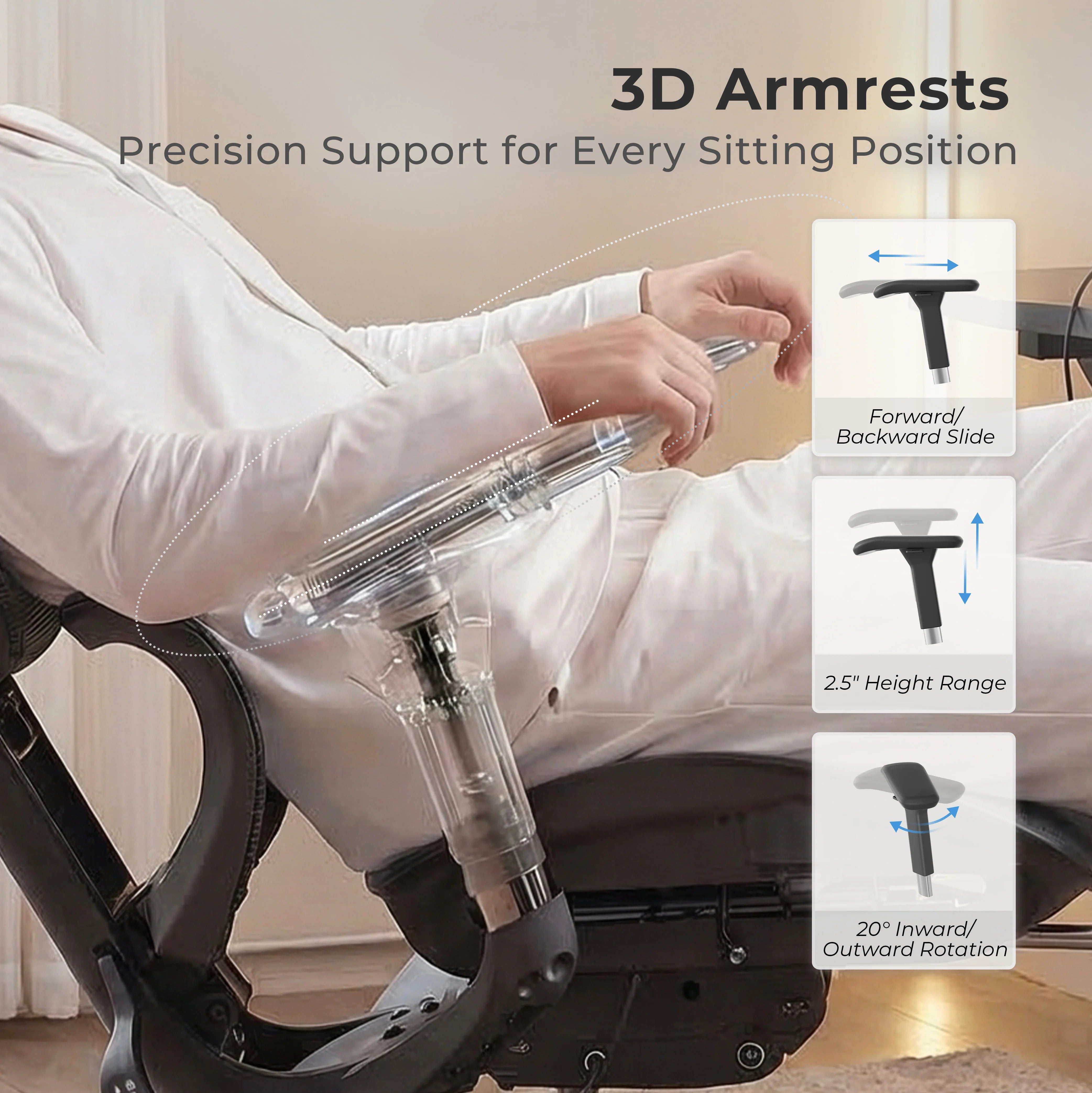 S9 Standard Ergonomic Office Chair with One-Touch Adjustment