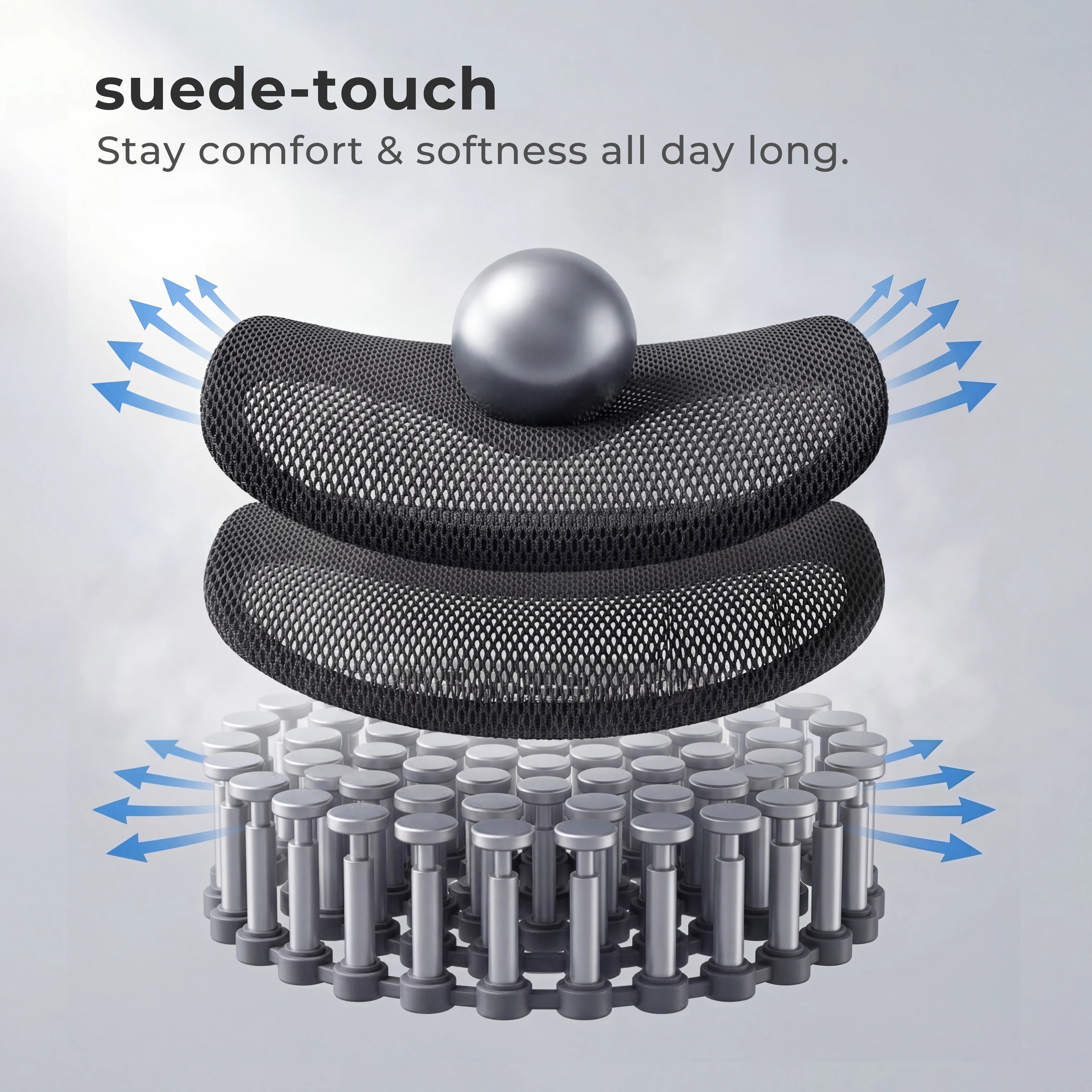 S9 Standard Ergonomic Office Chair with One-Touch Adjustment