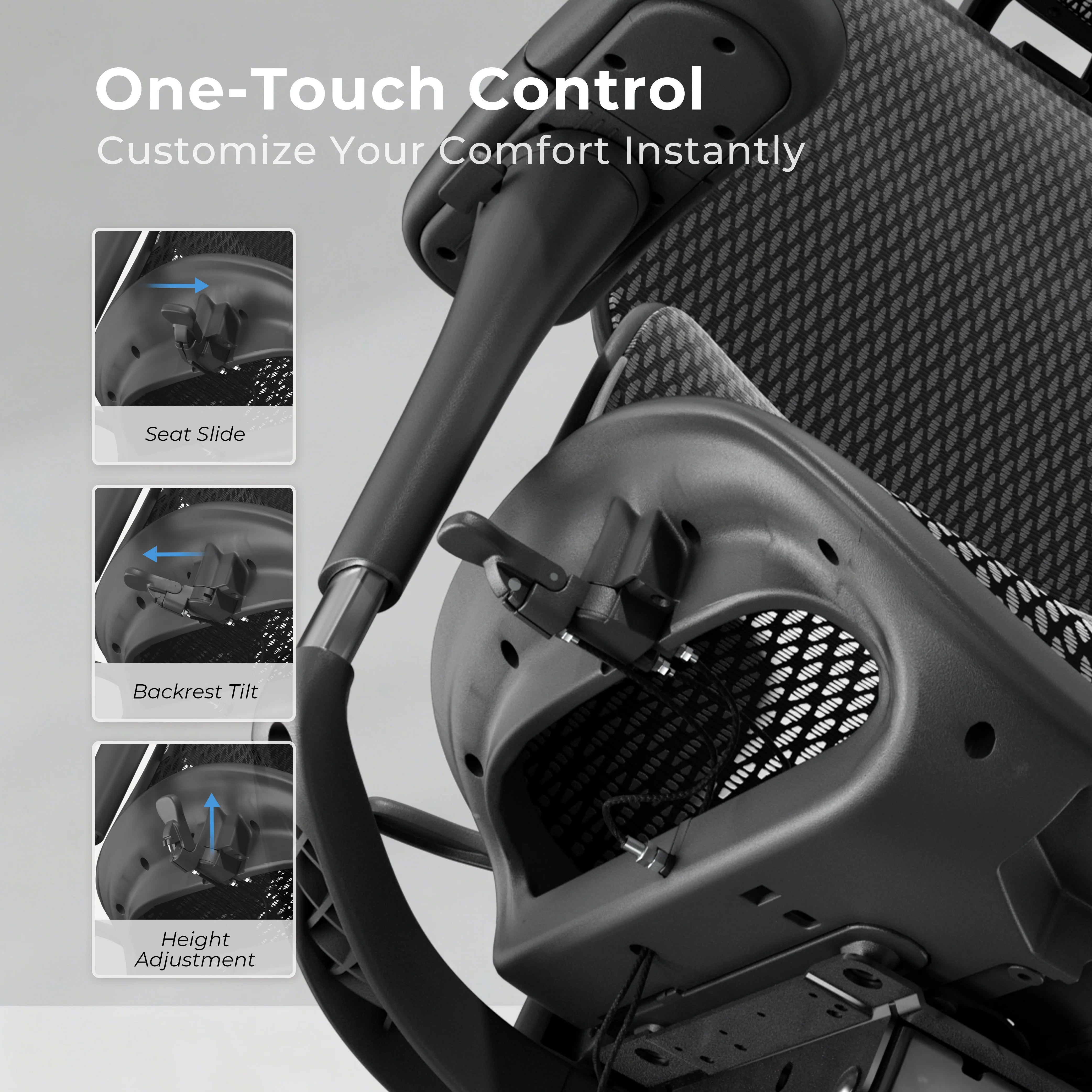 S9 Standard Ergonomic Office Chair with One-Touch Adjustment