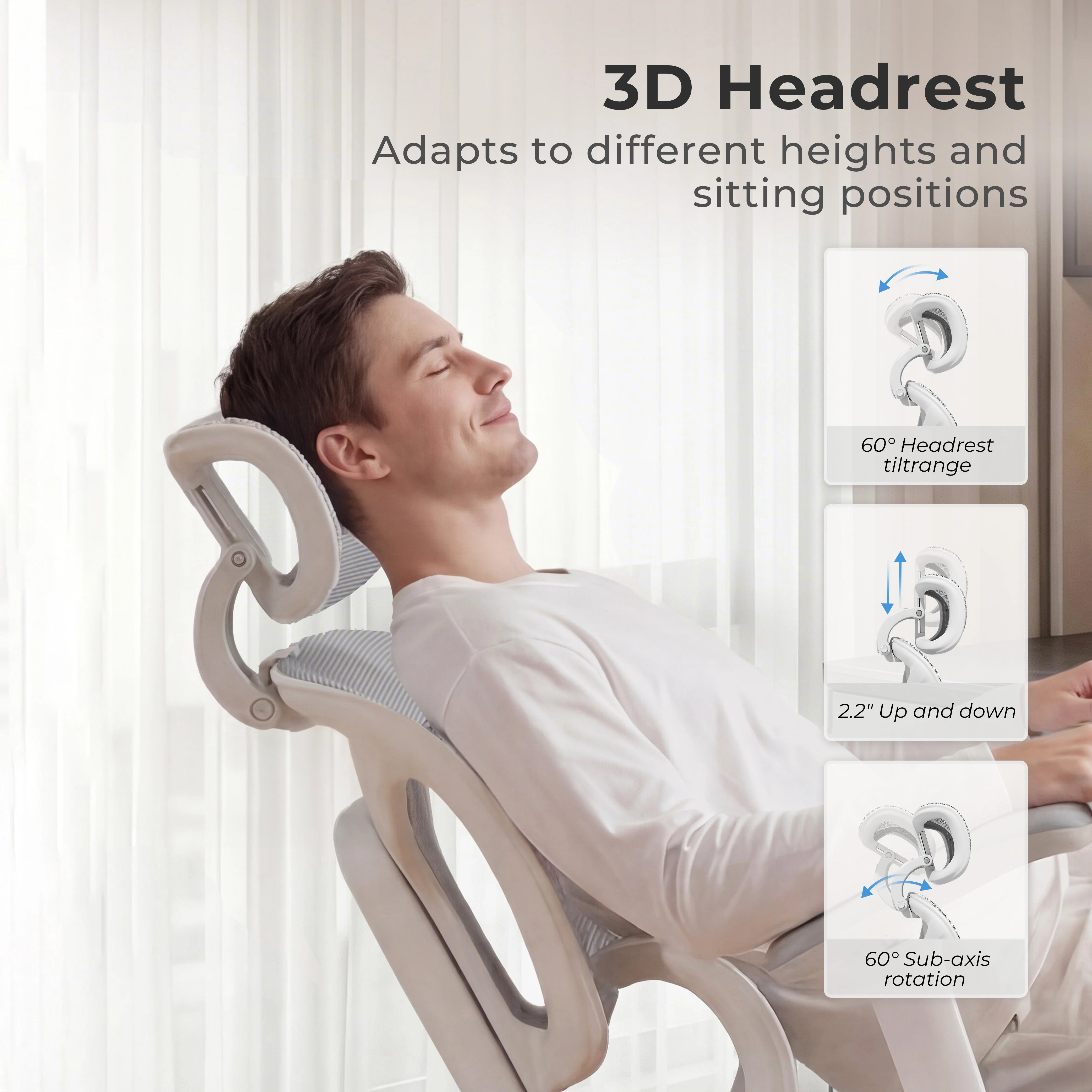 S9 Standard Ergonomic Office Chair with One-Touch Adjustment