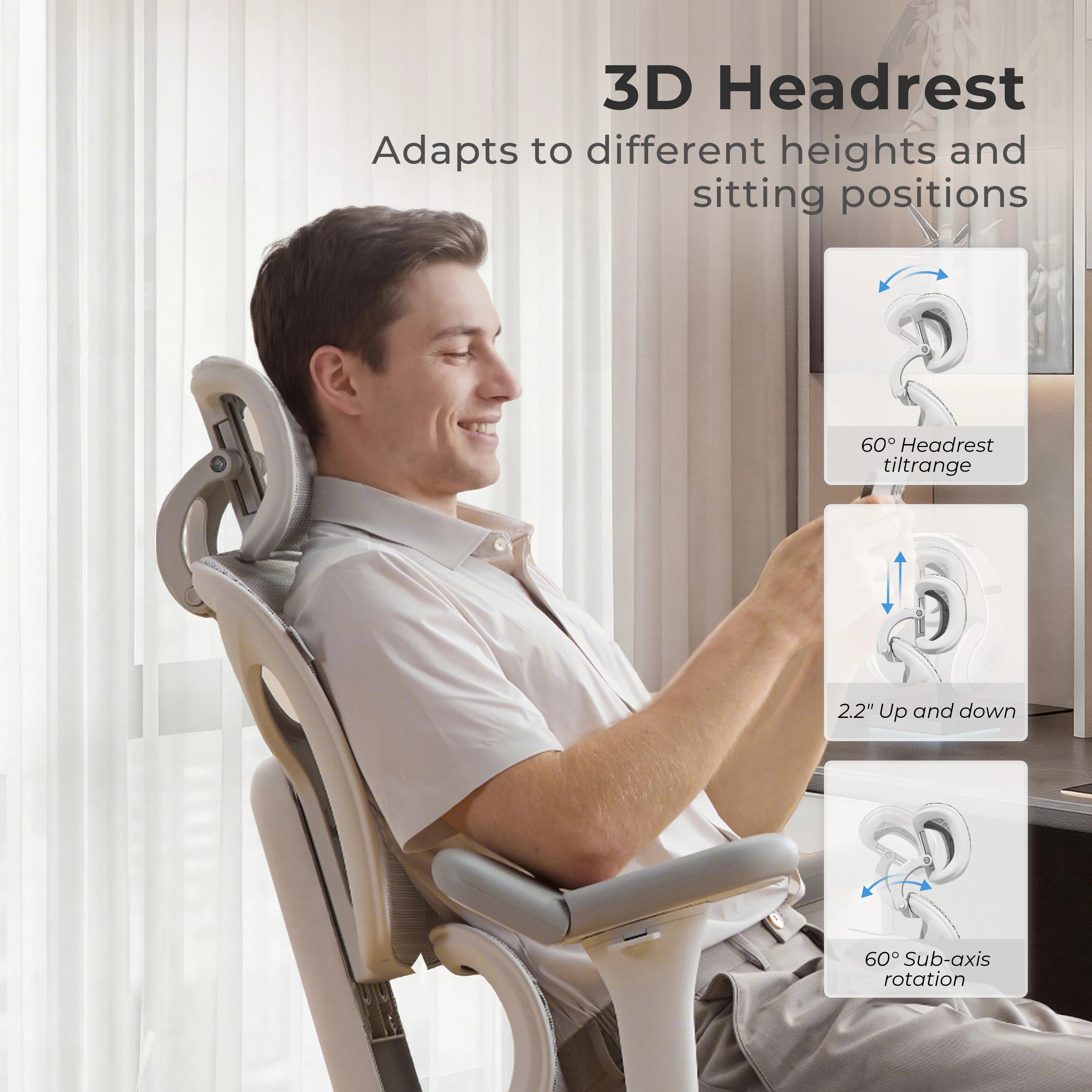 S9 Standard Ergonomic Office Chair with One-Touch Adjustment