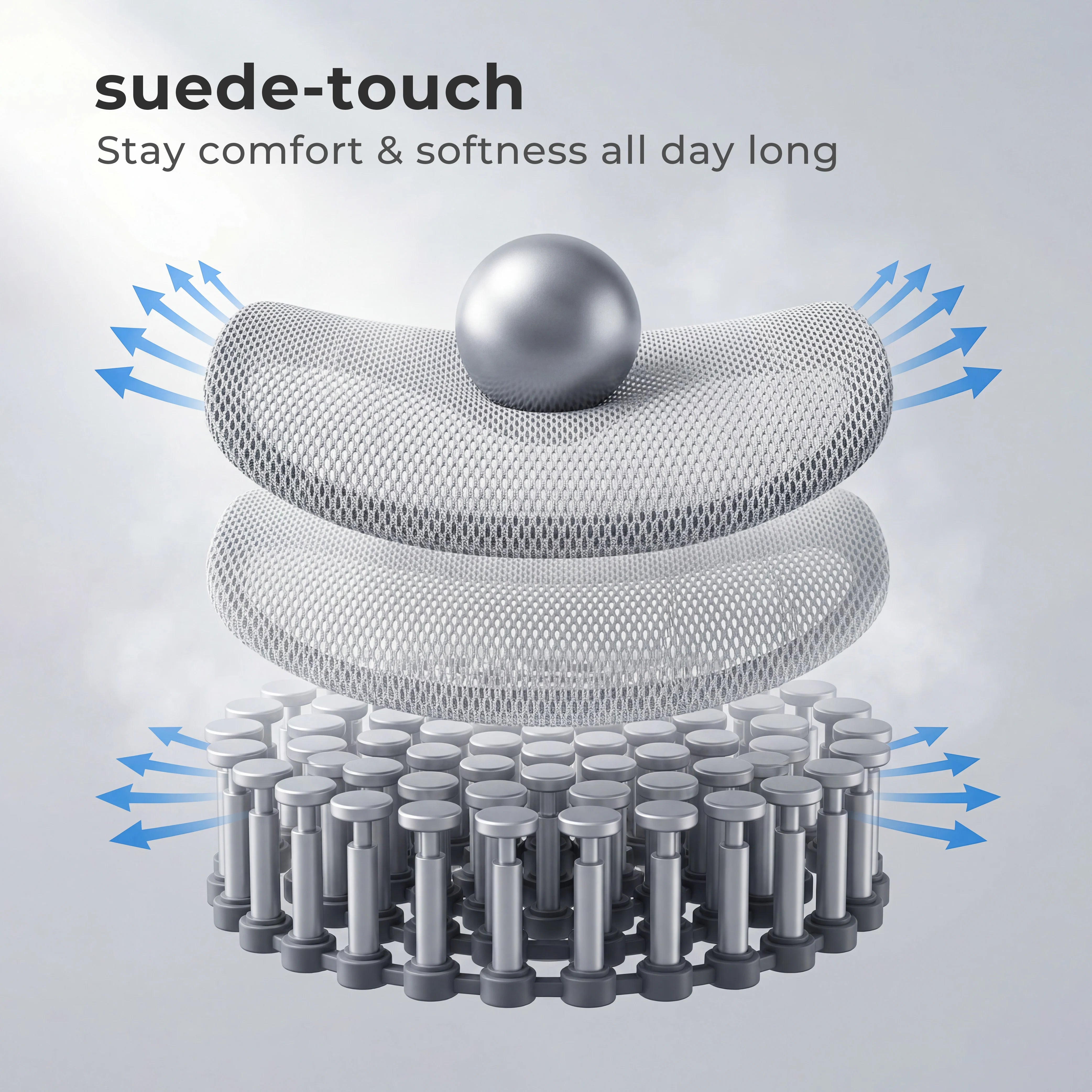 S9 Standard Ergonomic Office Chair with One-Touch Adjustment