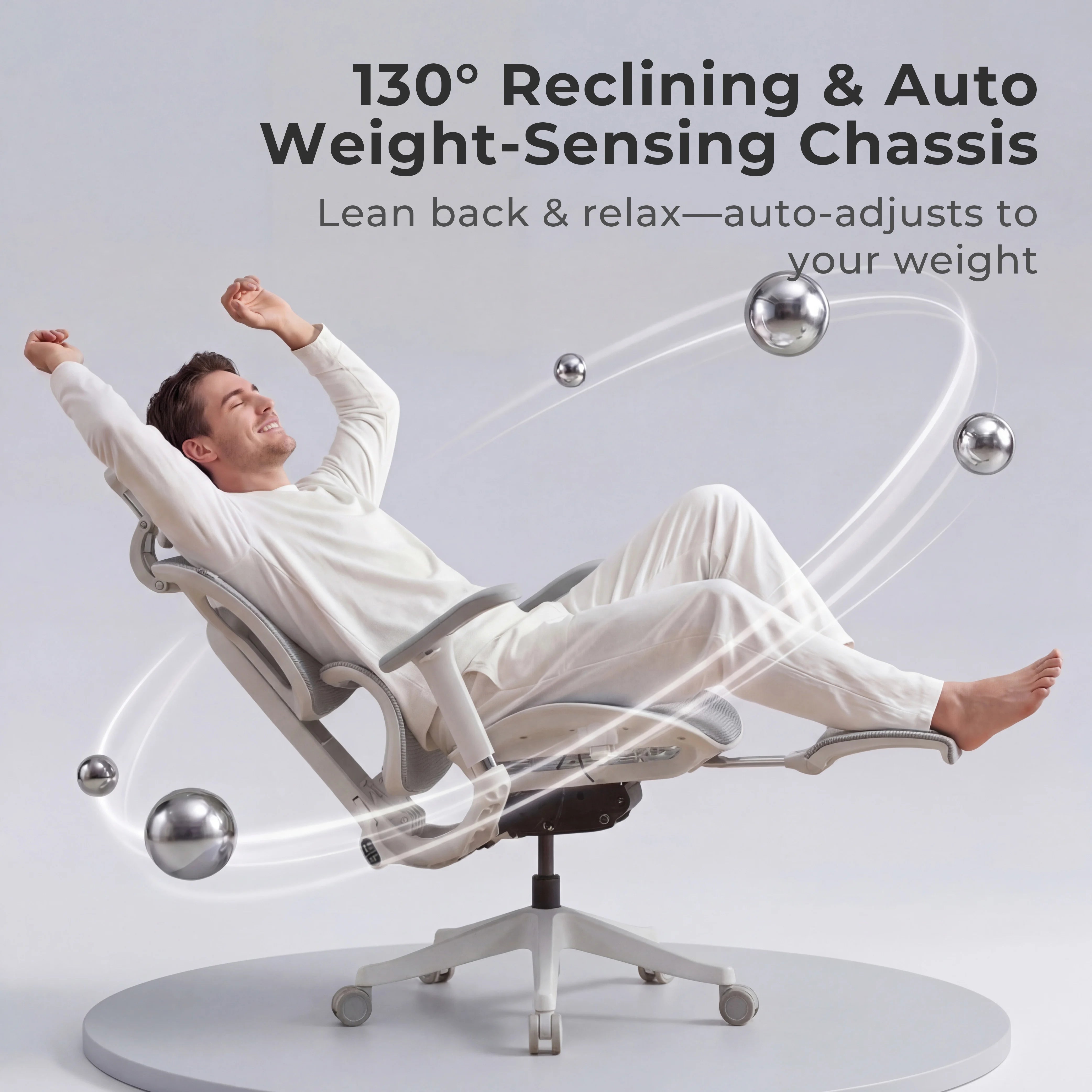 S9 Standard Ergonomic Office Chair with One-Touch Adjustment