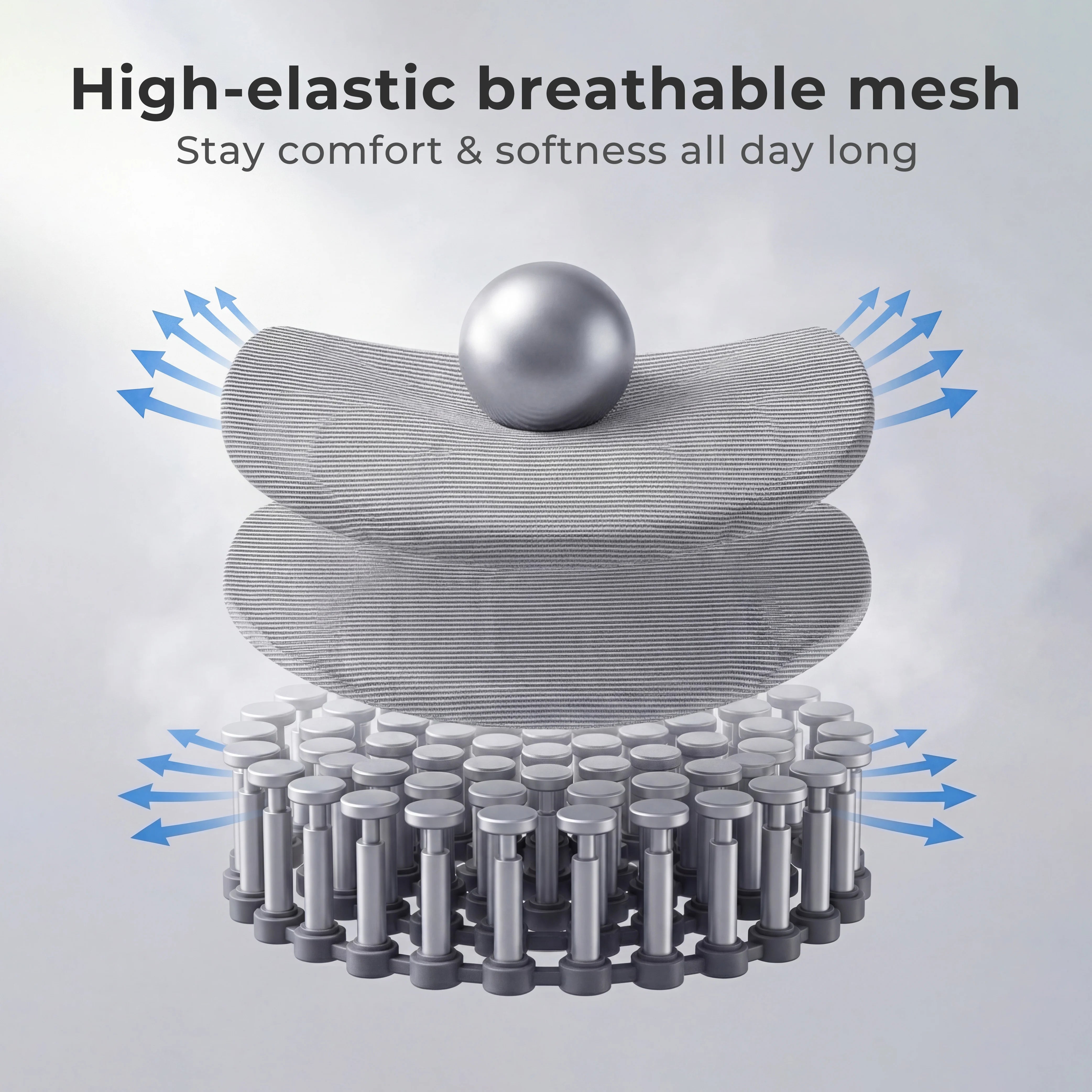 S9 Standard Ergonomic Office Chair with One-Touch Adjustment