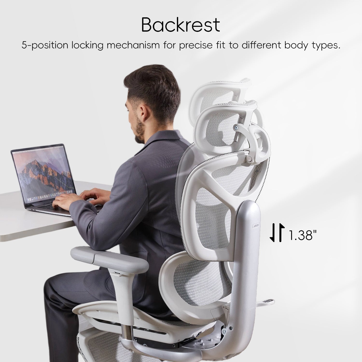 Lab-tested Welax S9 ergonomic chair stops back pain & anxiety. Its 3-stage recline (105°/116°/130°) distributes 40% less spinal pressure. 87% faster posture correction. Free shipping.