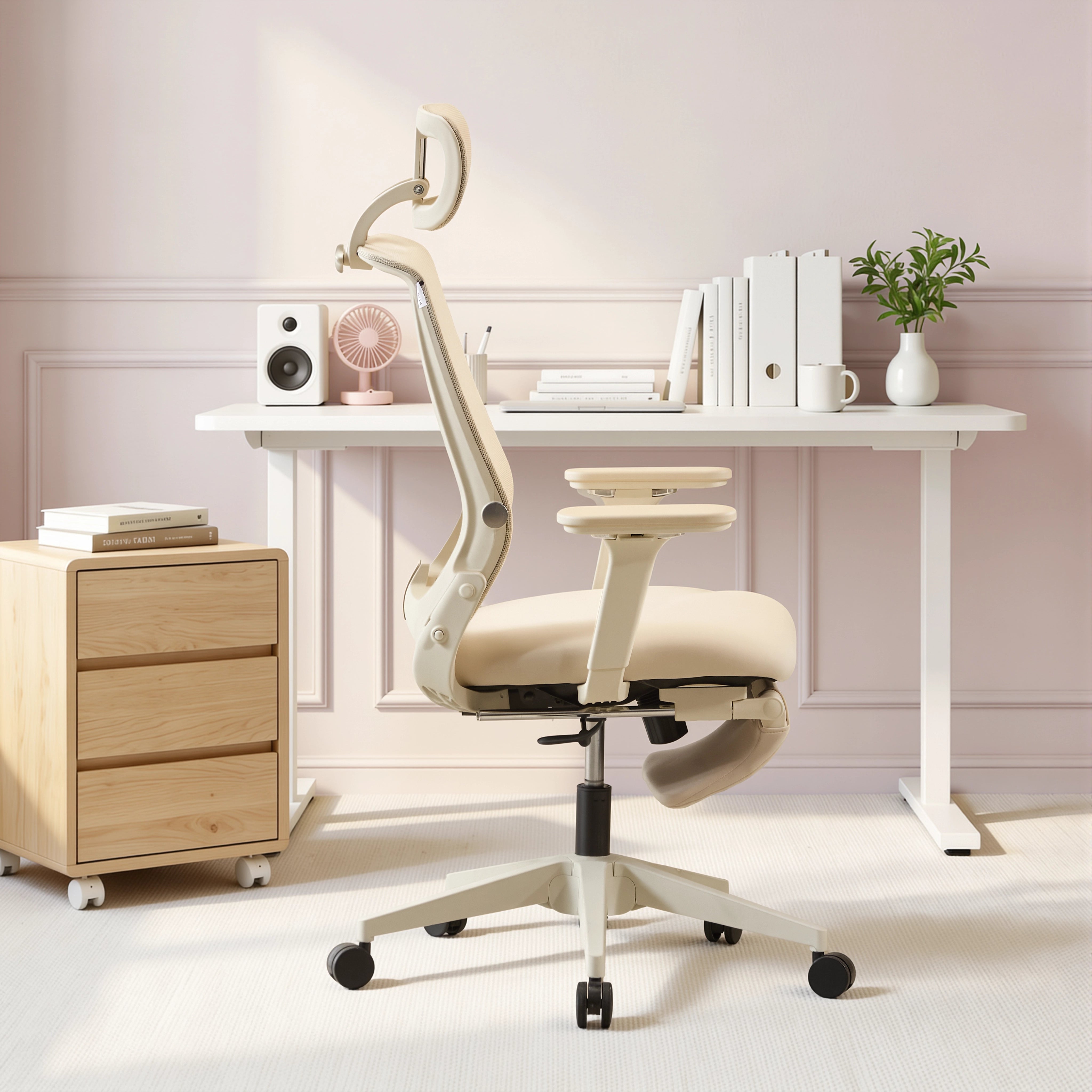 S4 Ergonomic Desk Chair with Foldable Backrest