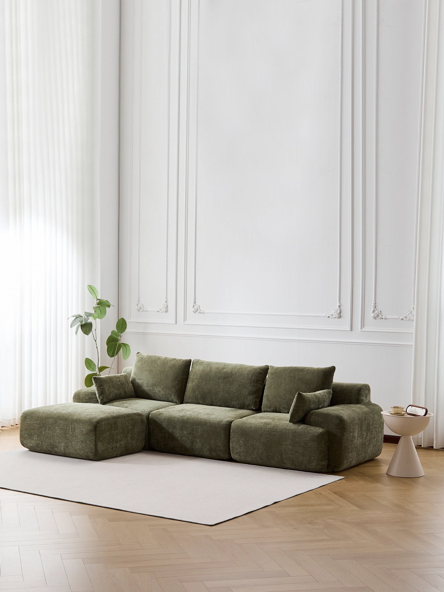 Zeus Modular Sectional Compressed Sofa