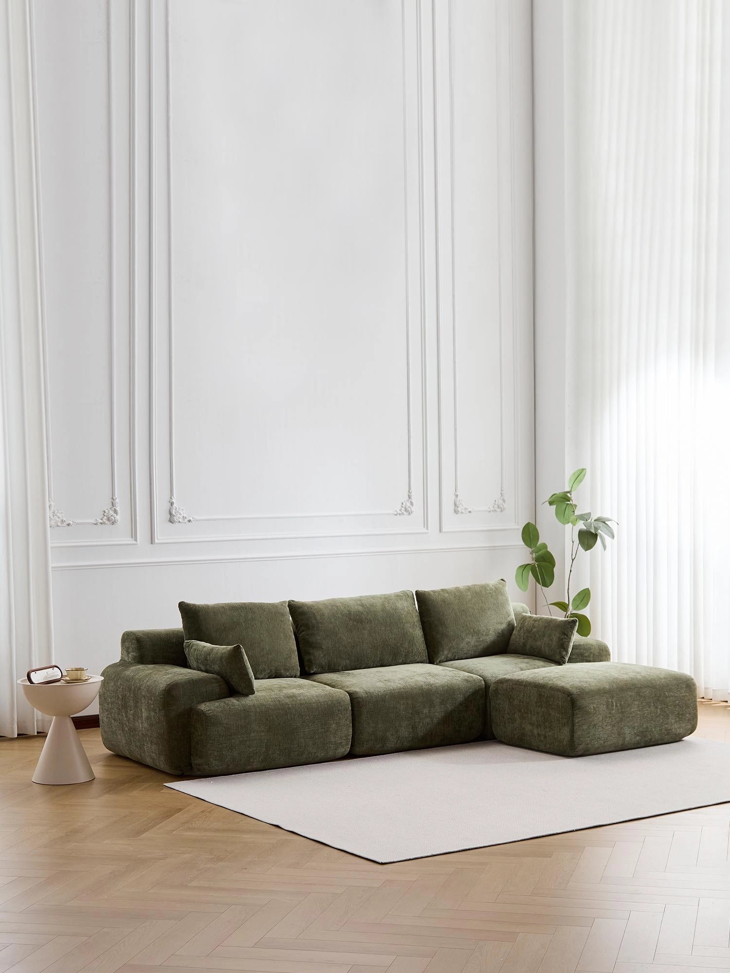 Zeus Modular Sectional Compressed Sofa