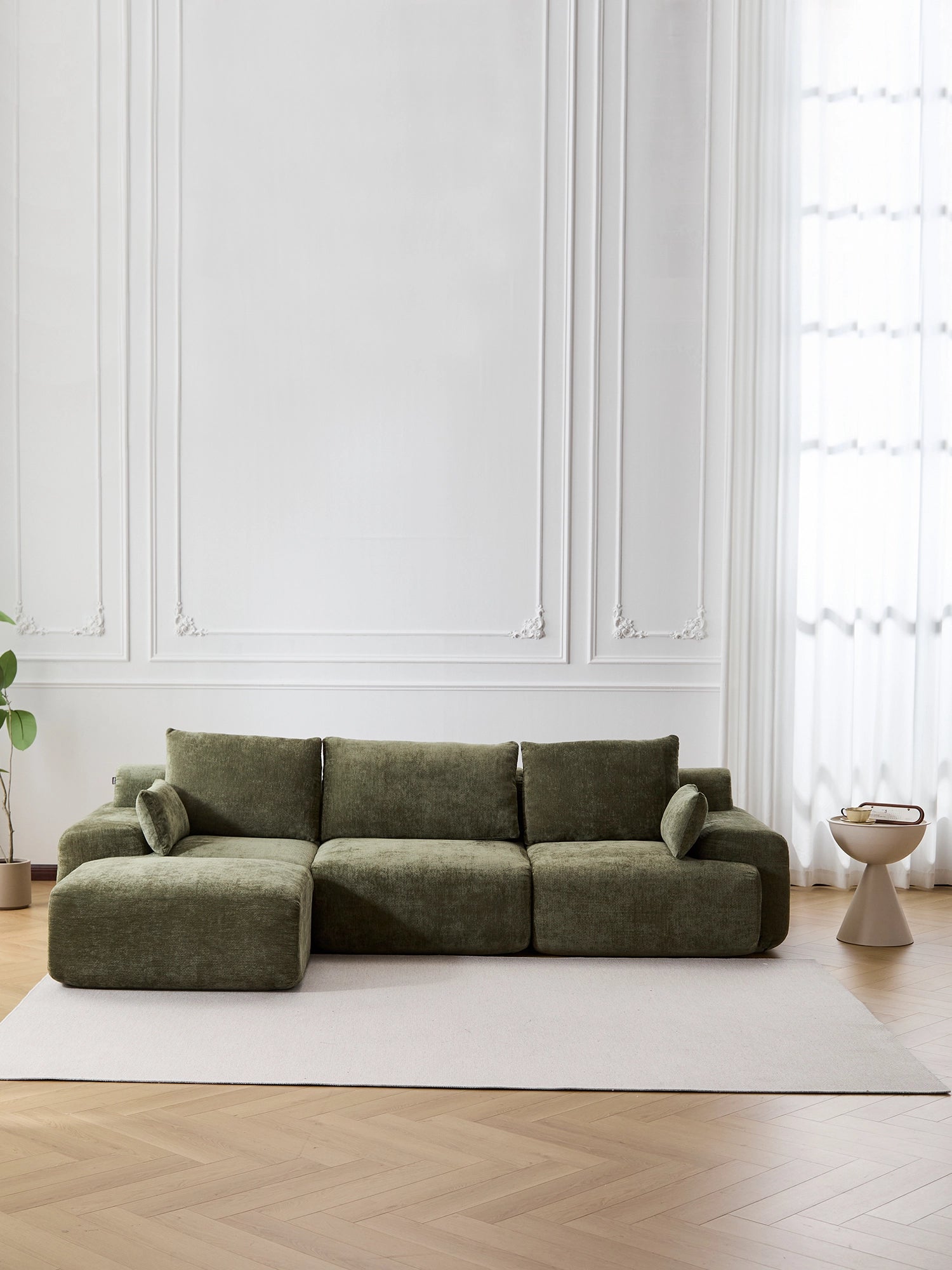 Zeus Modular Sectional Compressed Sofa