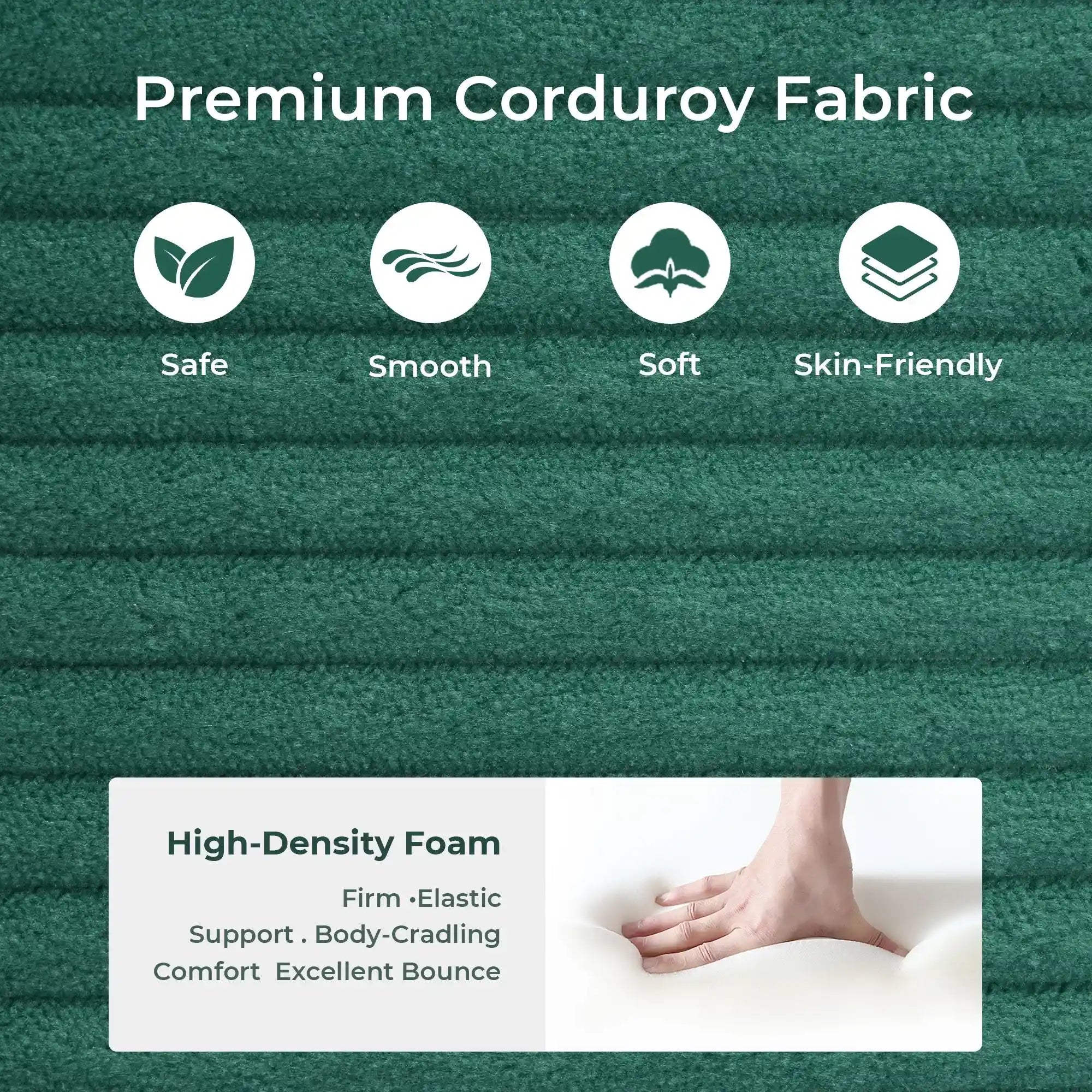 Selene Compressed Modular Sofa Bed-14.2" Seat Height