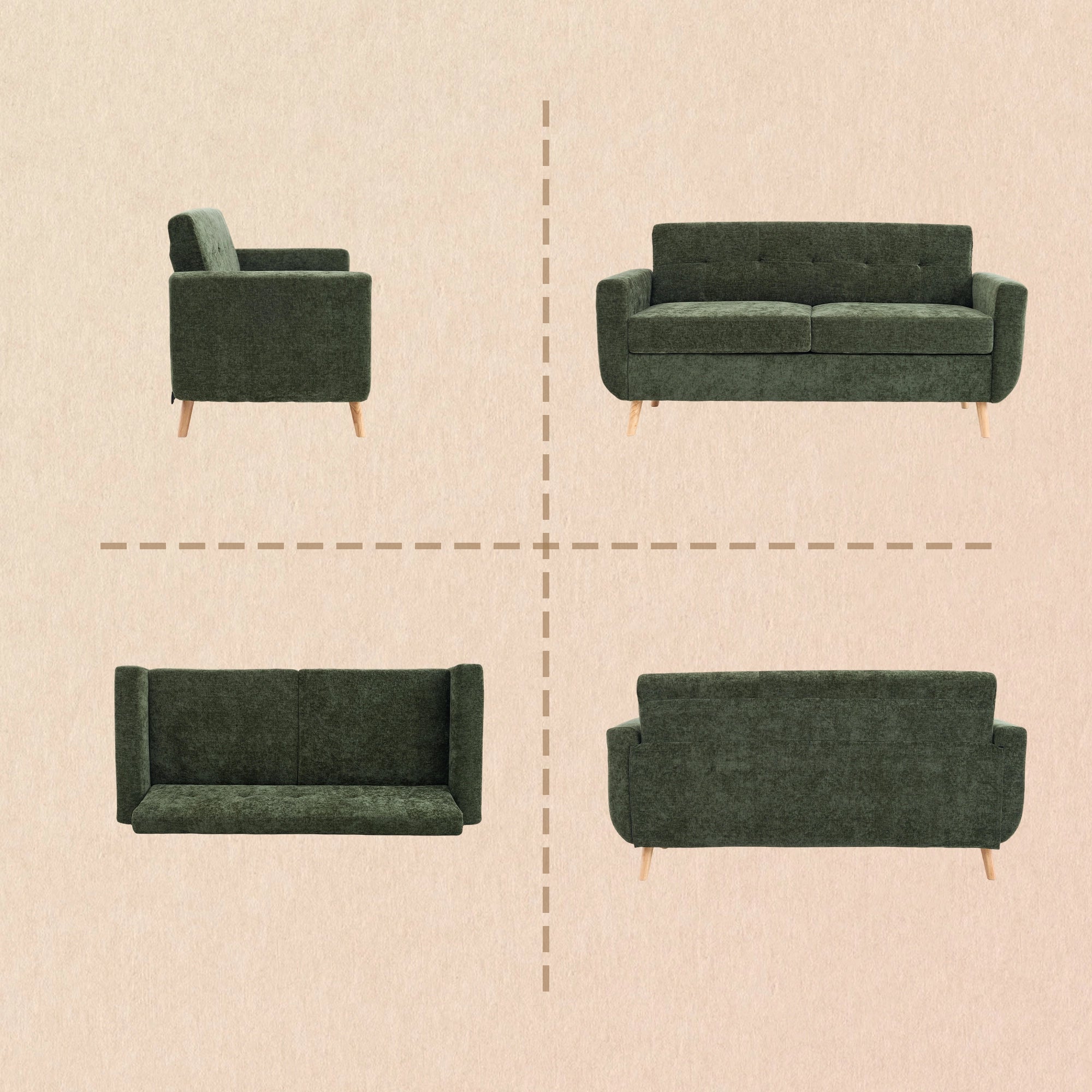 SF1 65" Loveseat Sofa