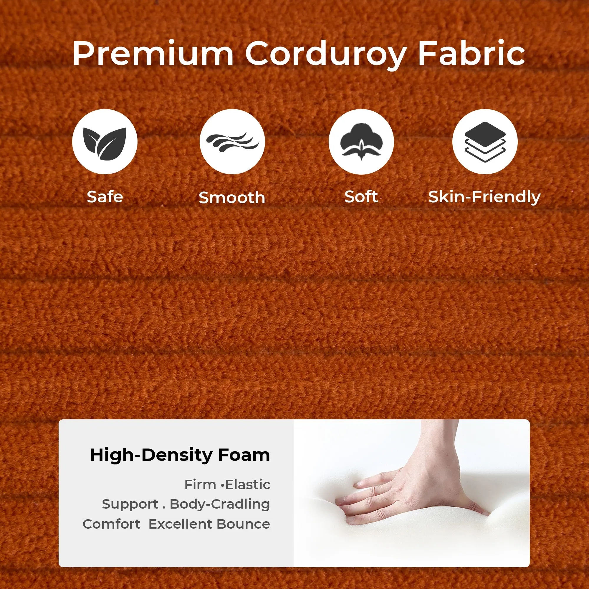 Selene Compressed Modular Sofa Bed-14.2" Seat Height