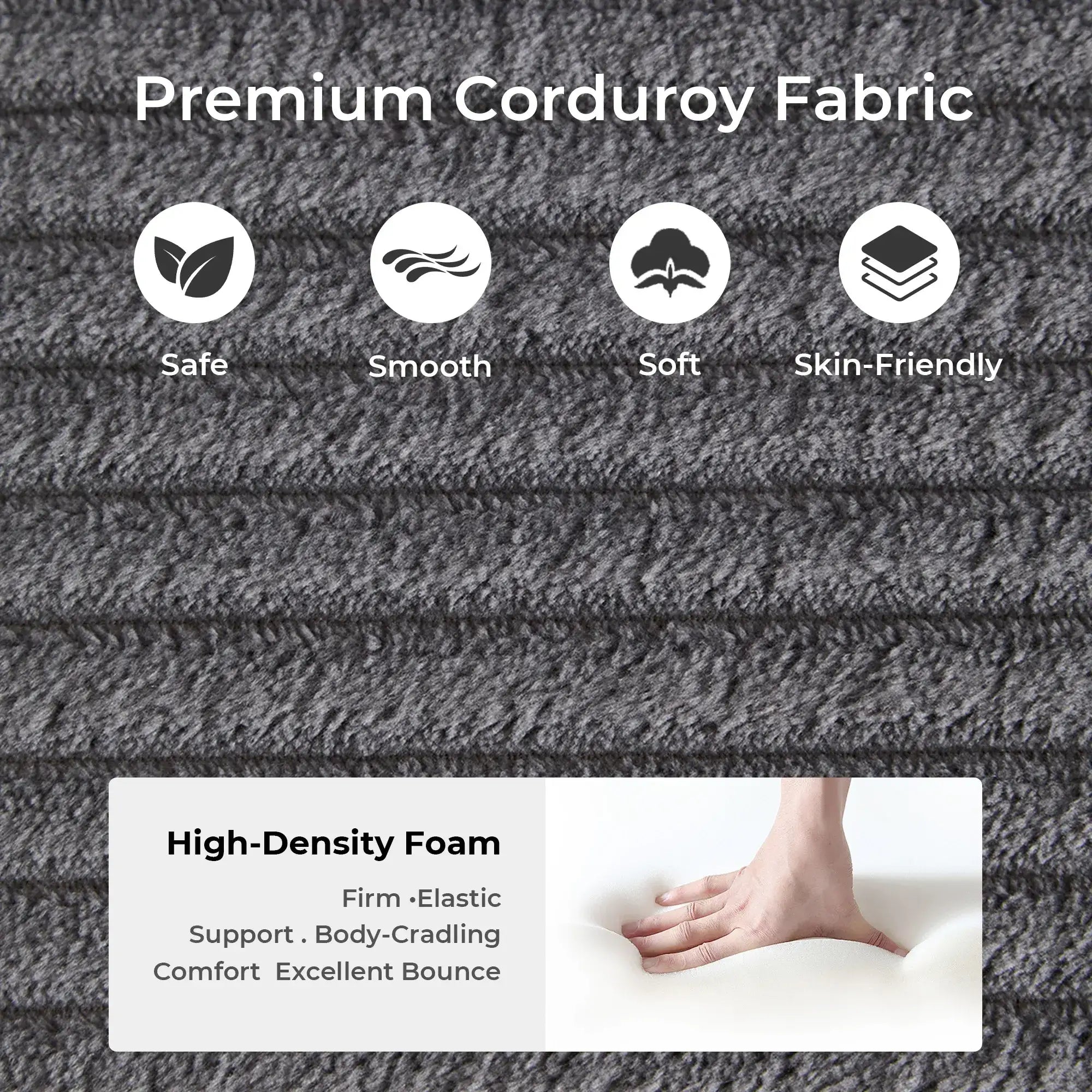 Selene Compressed Modular Sofa Bed-14.2" Seat Height