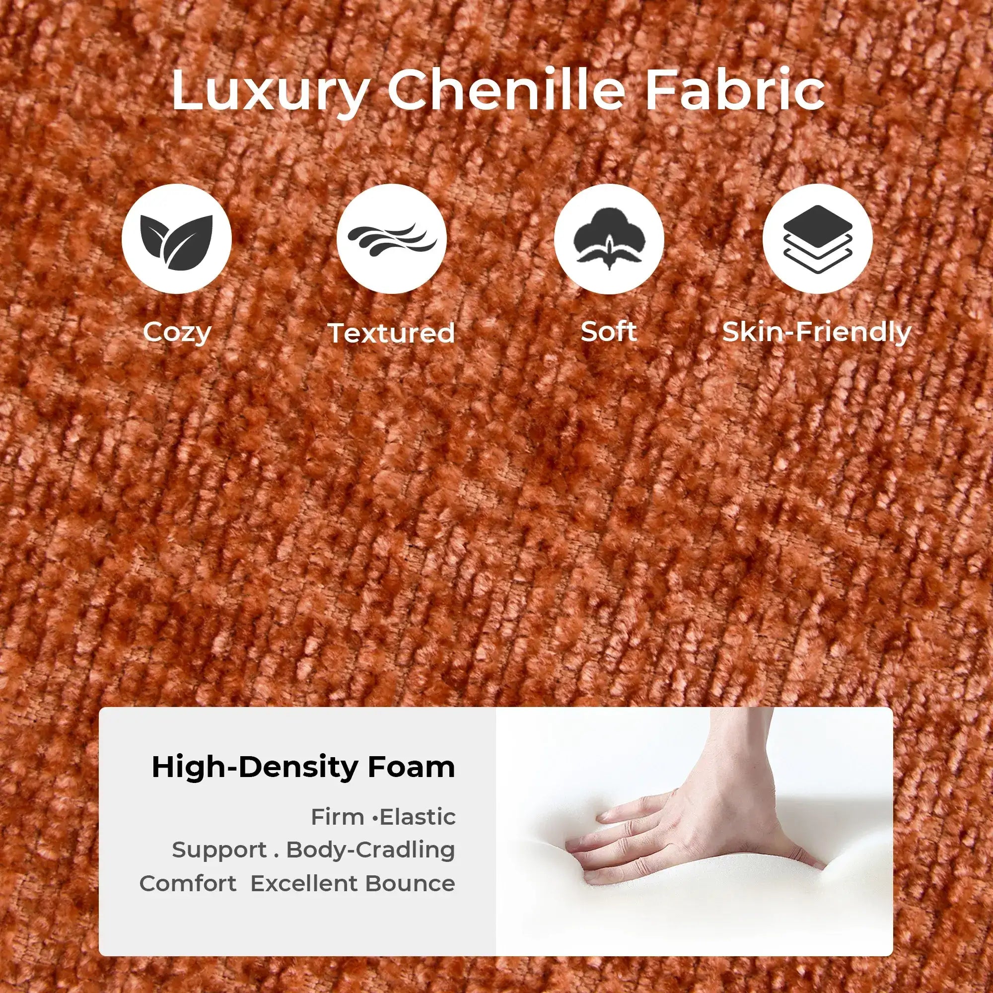 Selene Compressed Modular Sofa Bed-14.2" Seat Height