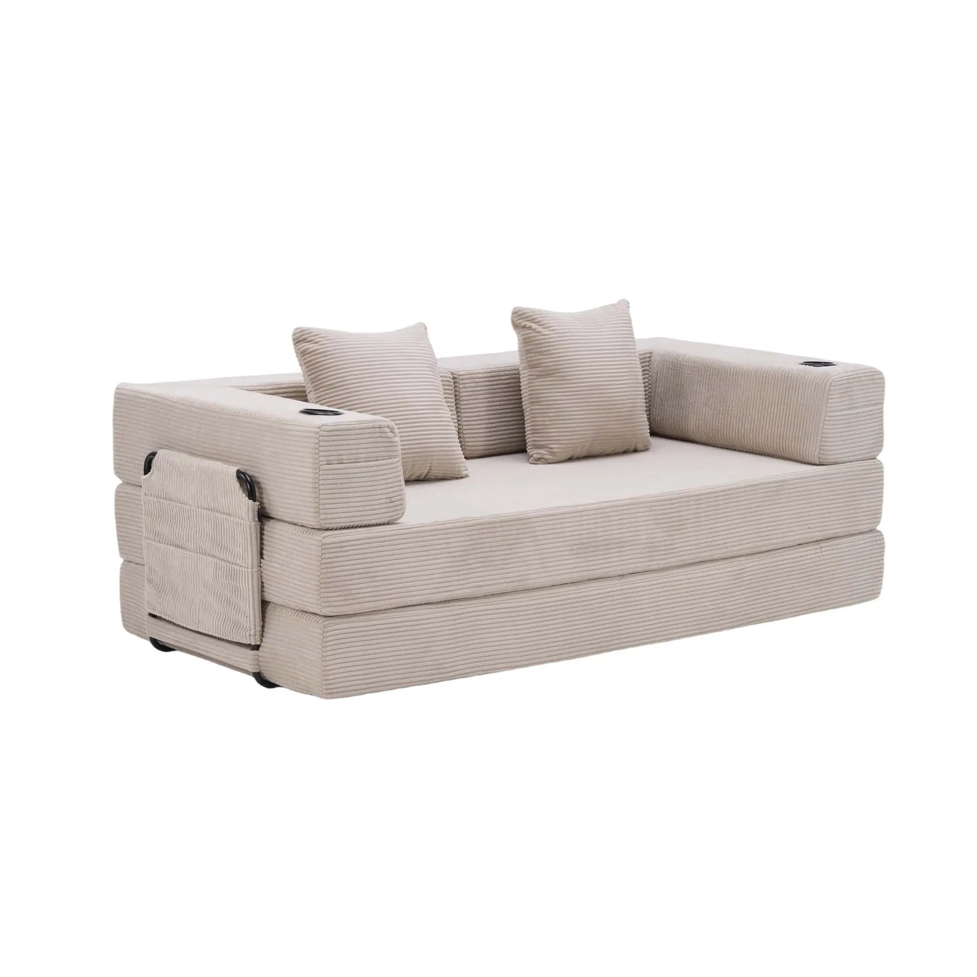 Selene Compressed Modular Sofa Bed-14.2" Seat Height