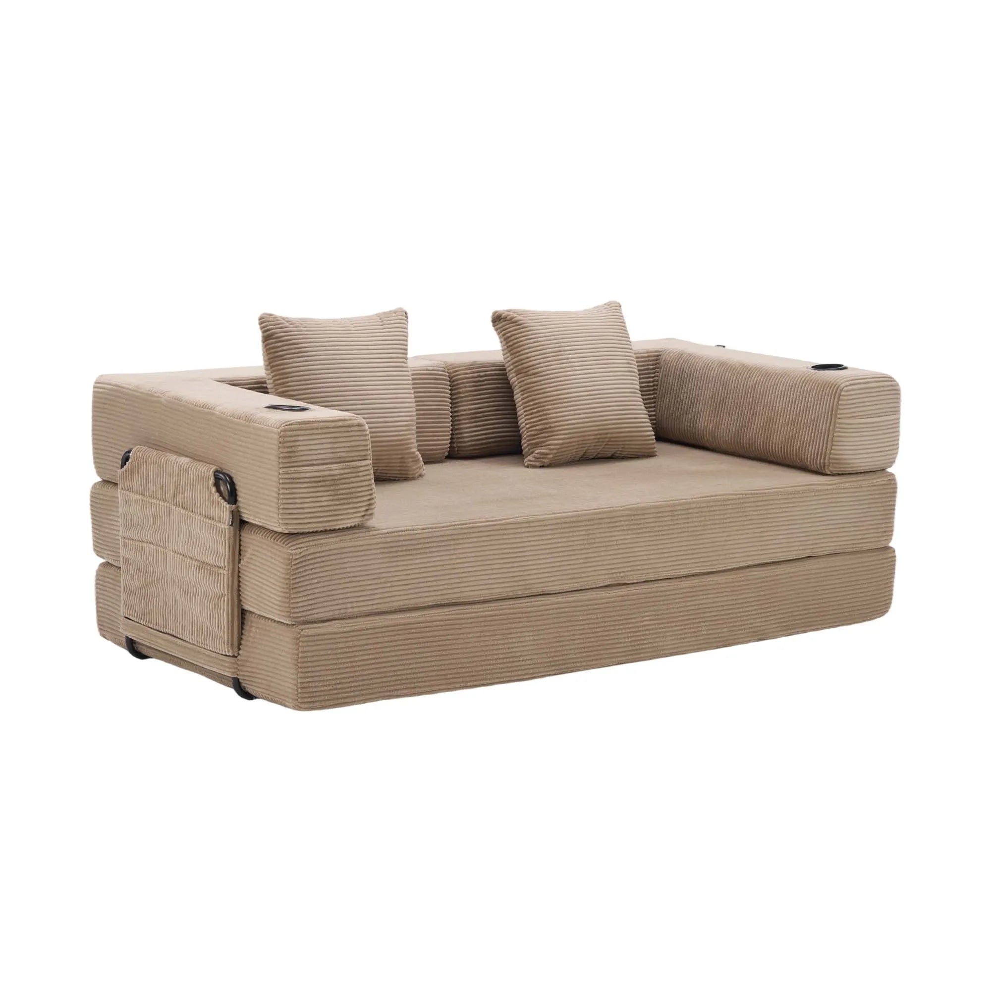 Selene Compressed Modular Sofa Bed-14.2" Seat Height