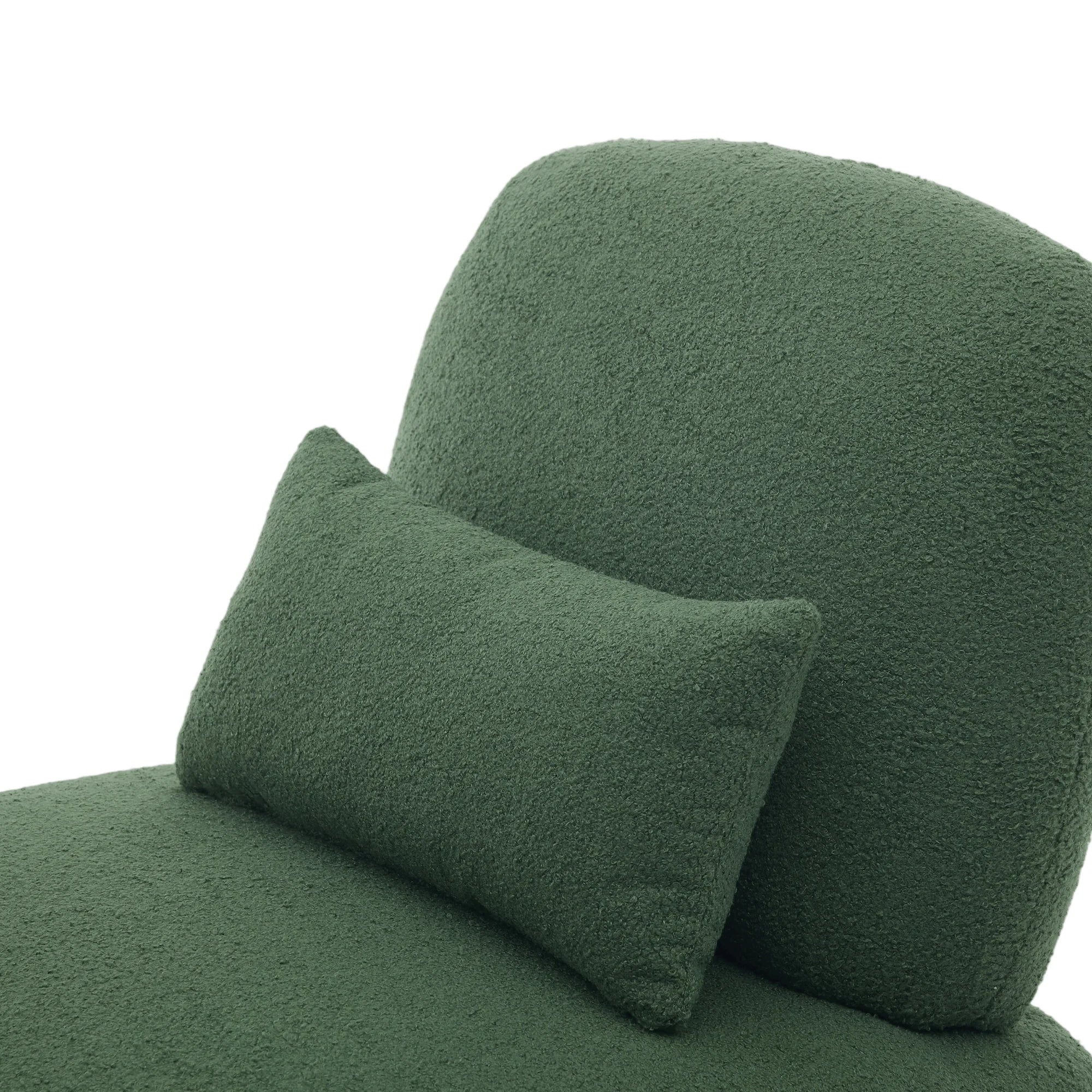 Cloud Nest Modern Boucle Accent chair with Wood Frame