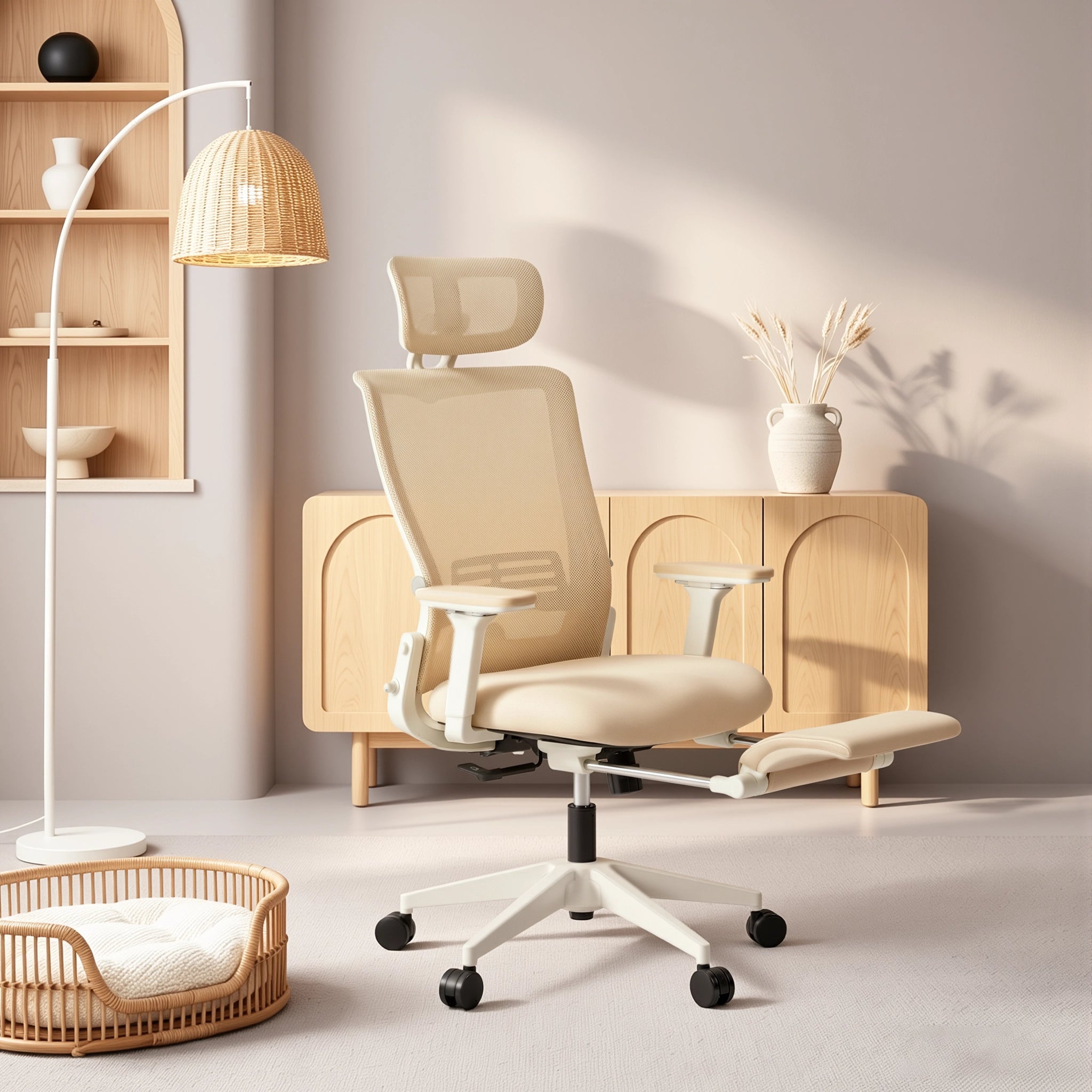 S4 Ergonomic Desk Chair with Foldable Backrest
