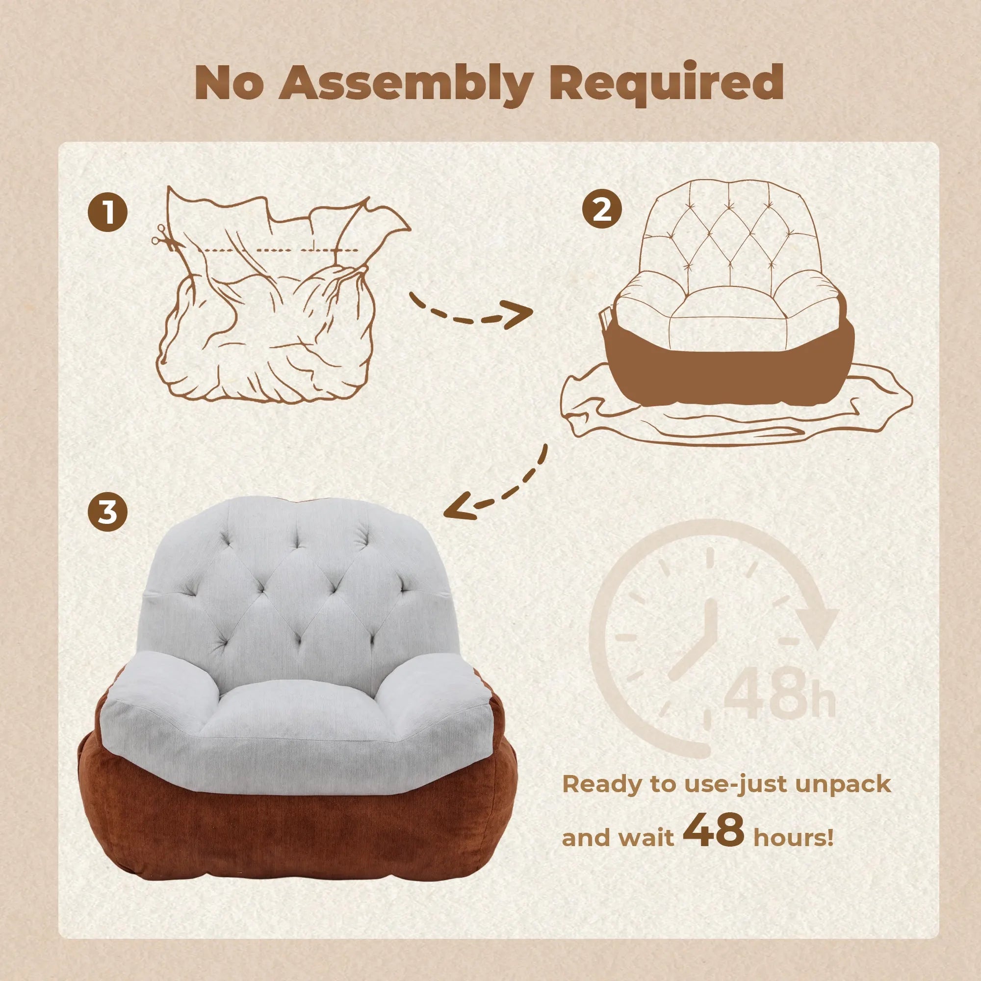 Eos Color-Block Compressed Single Sofa