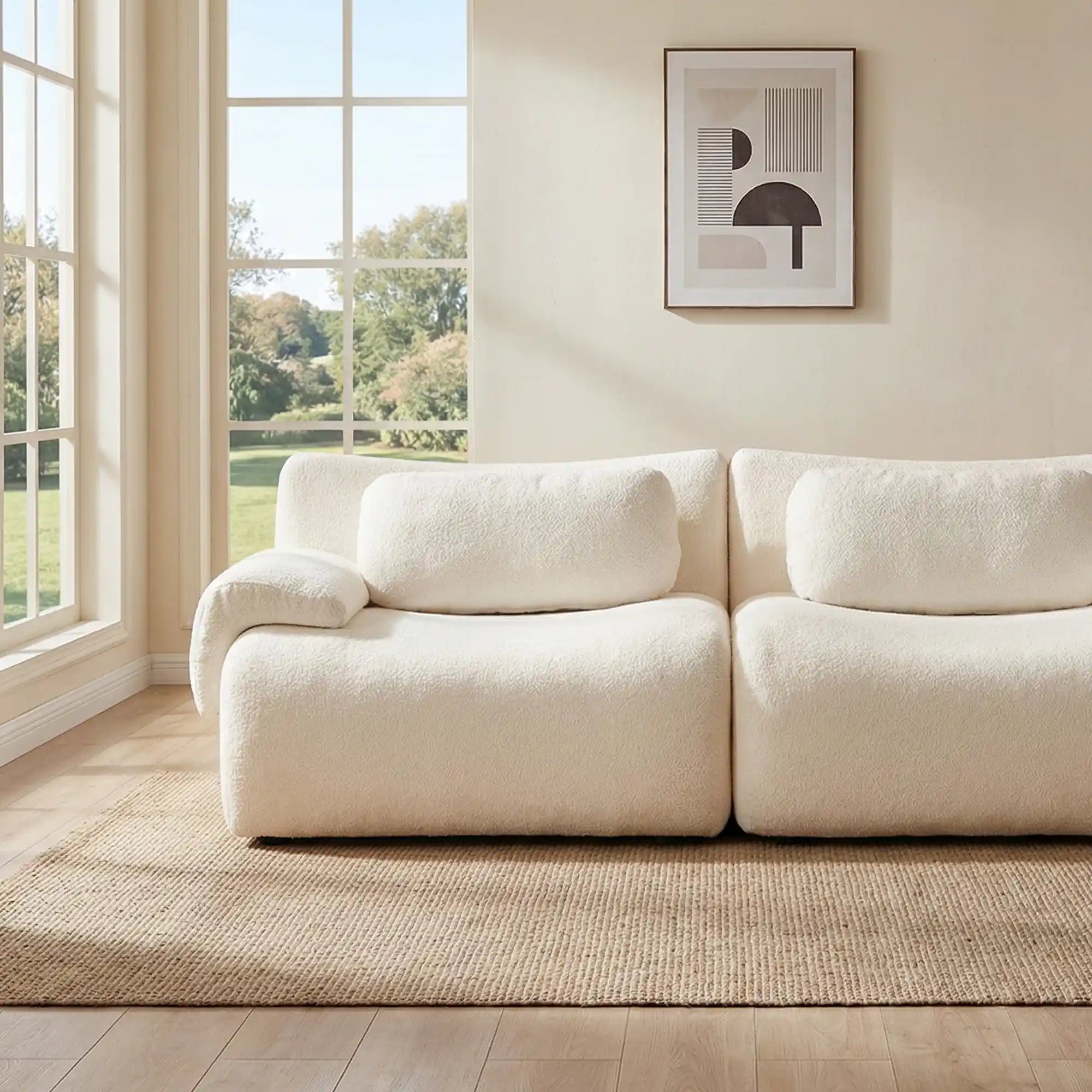 Nephele  Modular Sectional Compressed Sofa