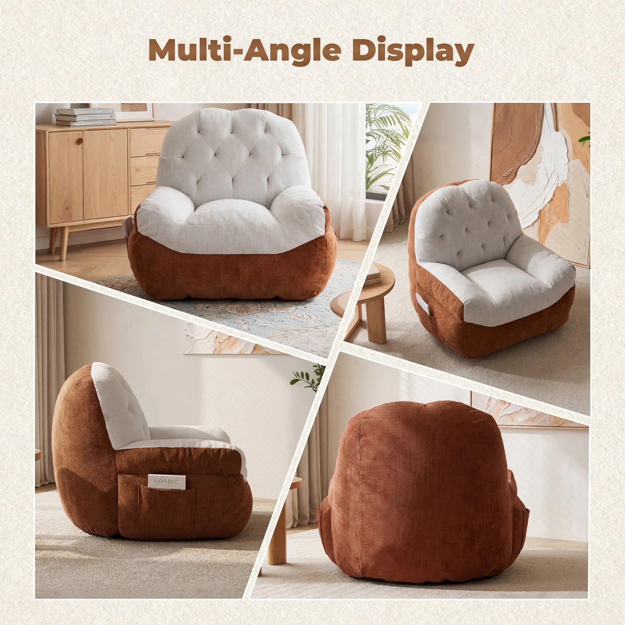 Eos Color-Block Compressed Single Sofa