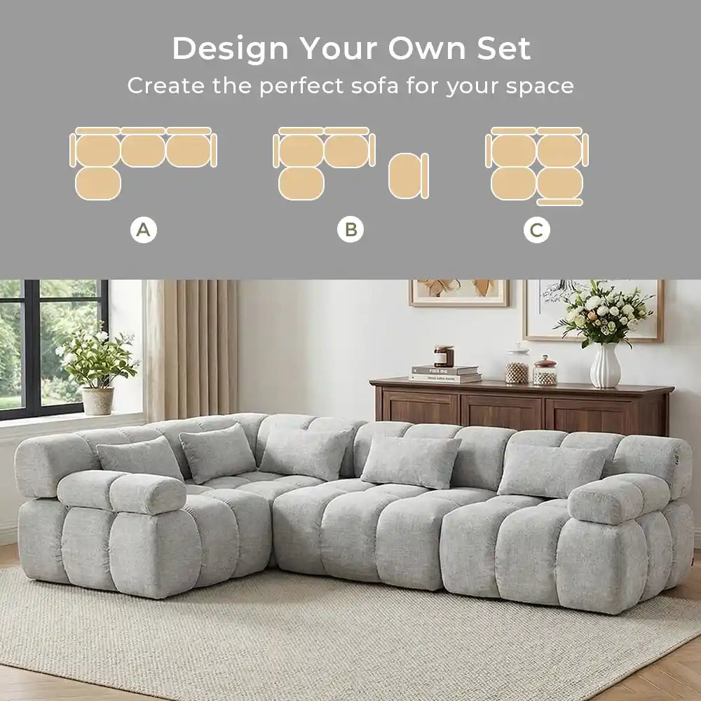 Dionysus Luxury Design Compressed Sectional Sofa